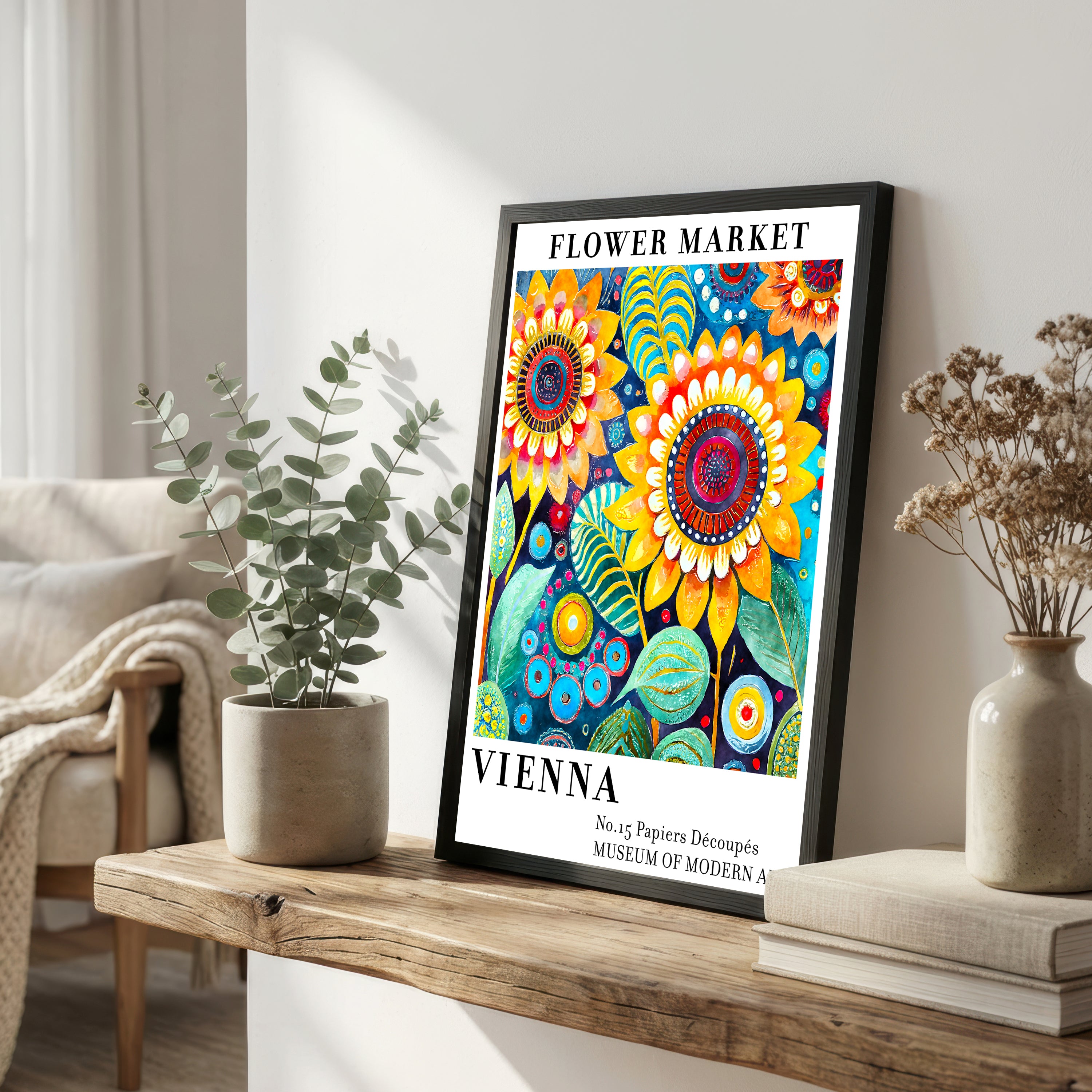 Vienna Flower Market Art Print
