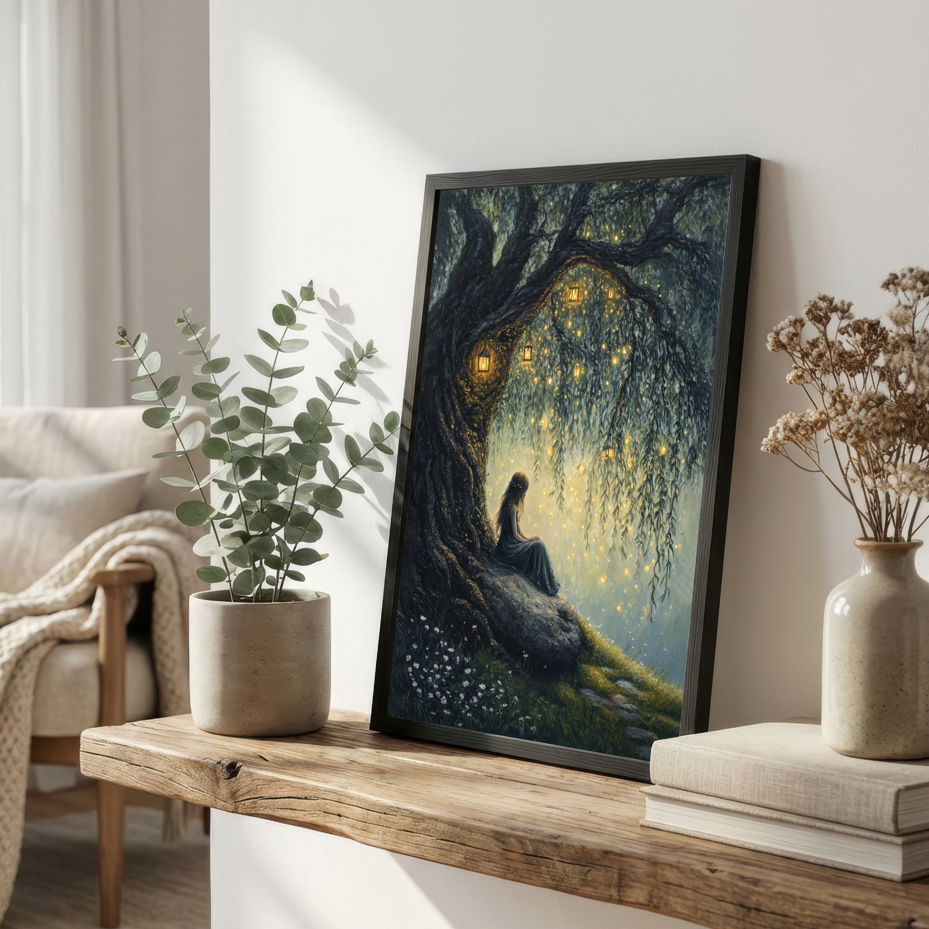 Enchanted Willow Woman Art Print