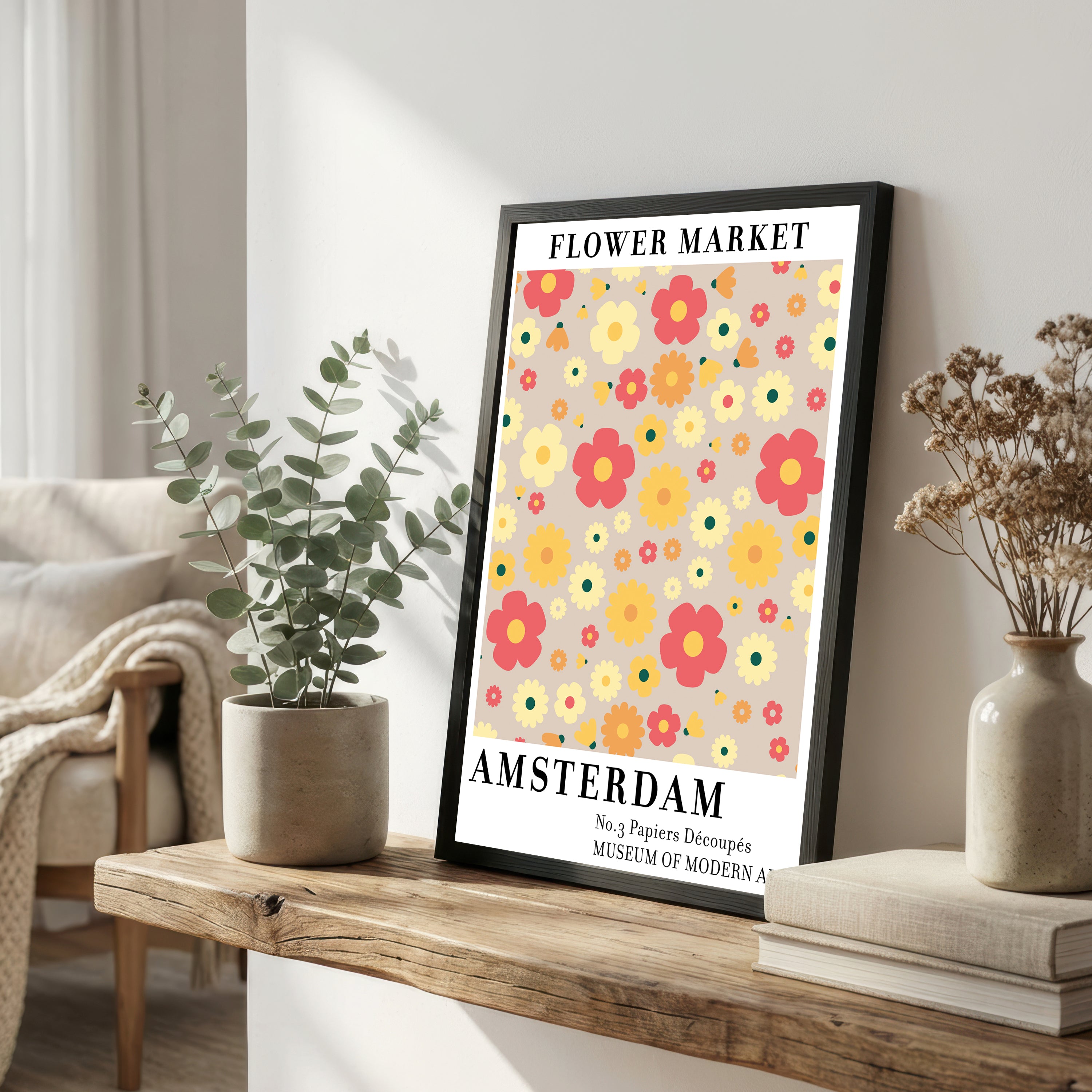 Amsterdam Flower Market Art Print