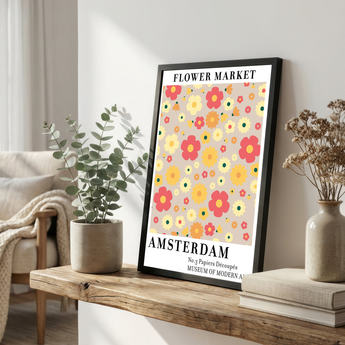 Amsterdam Flower Market Art Print