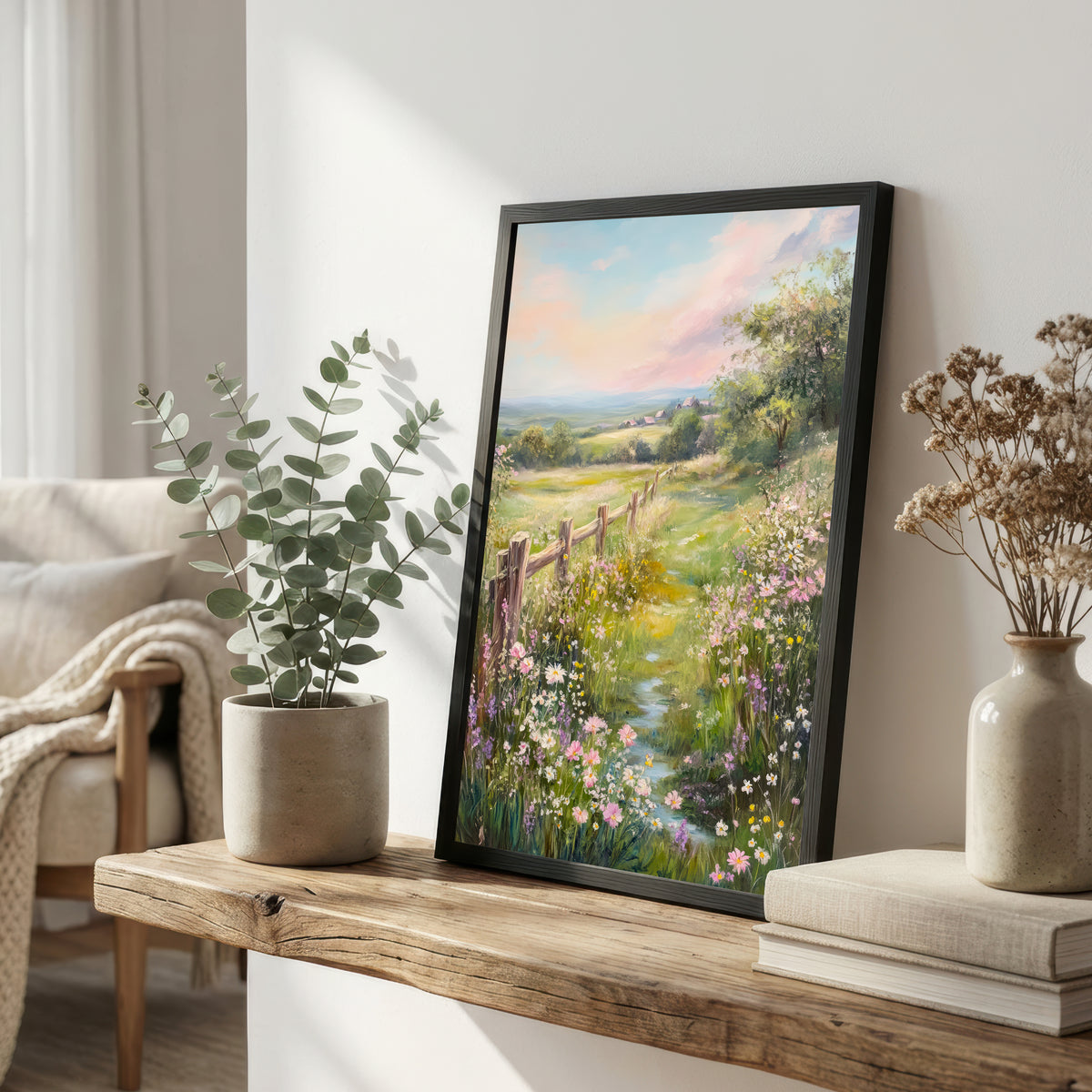 Pastoral Wildflower Meadow Art Print