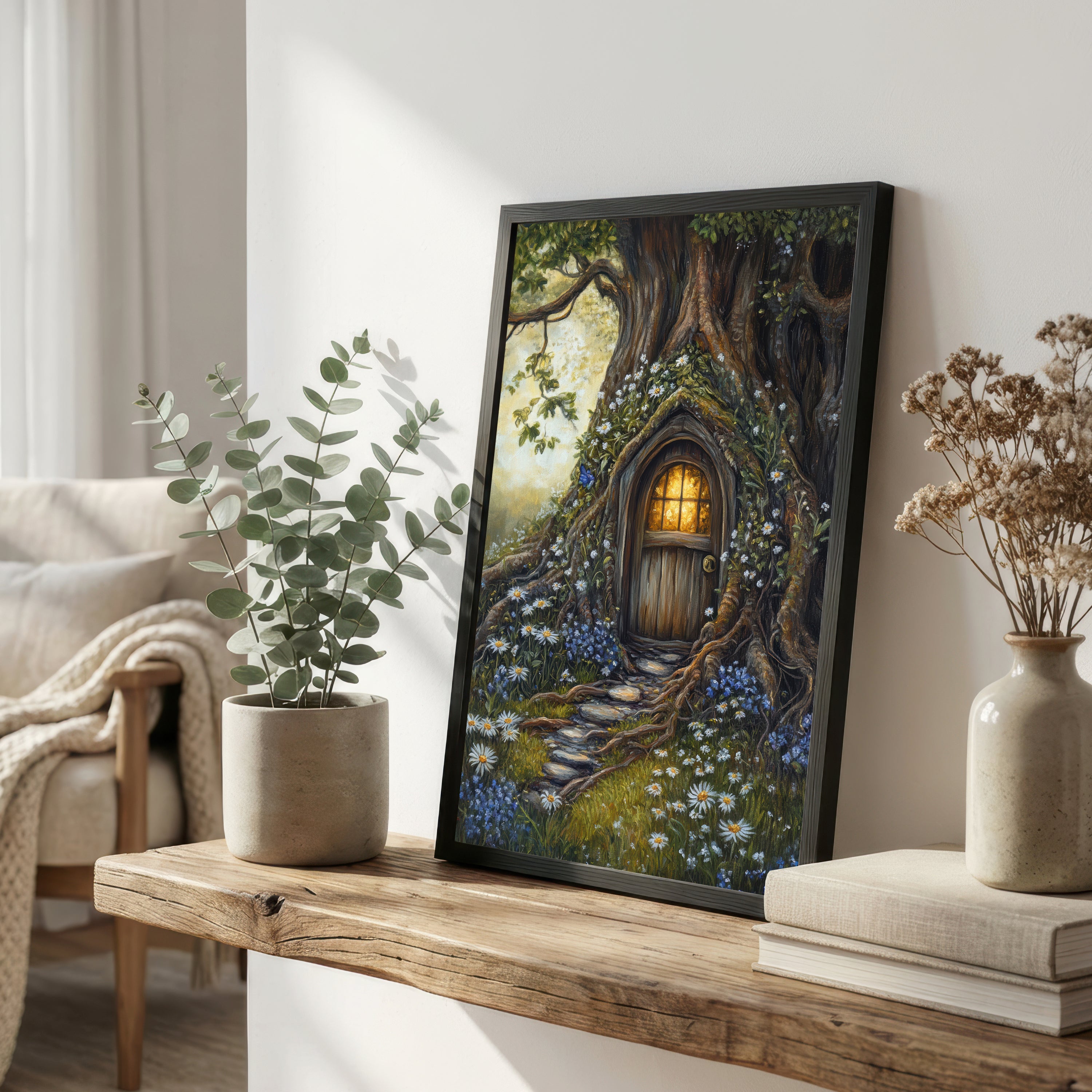 Enchanted Tree Door Art Print