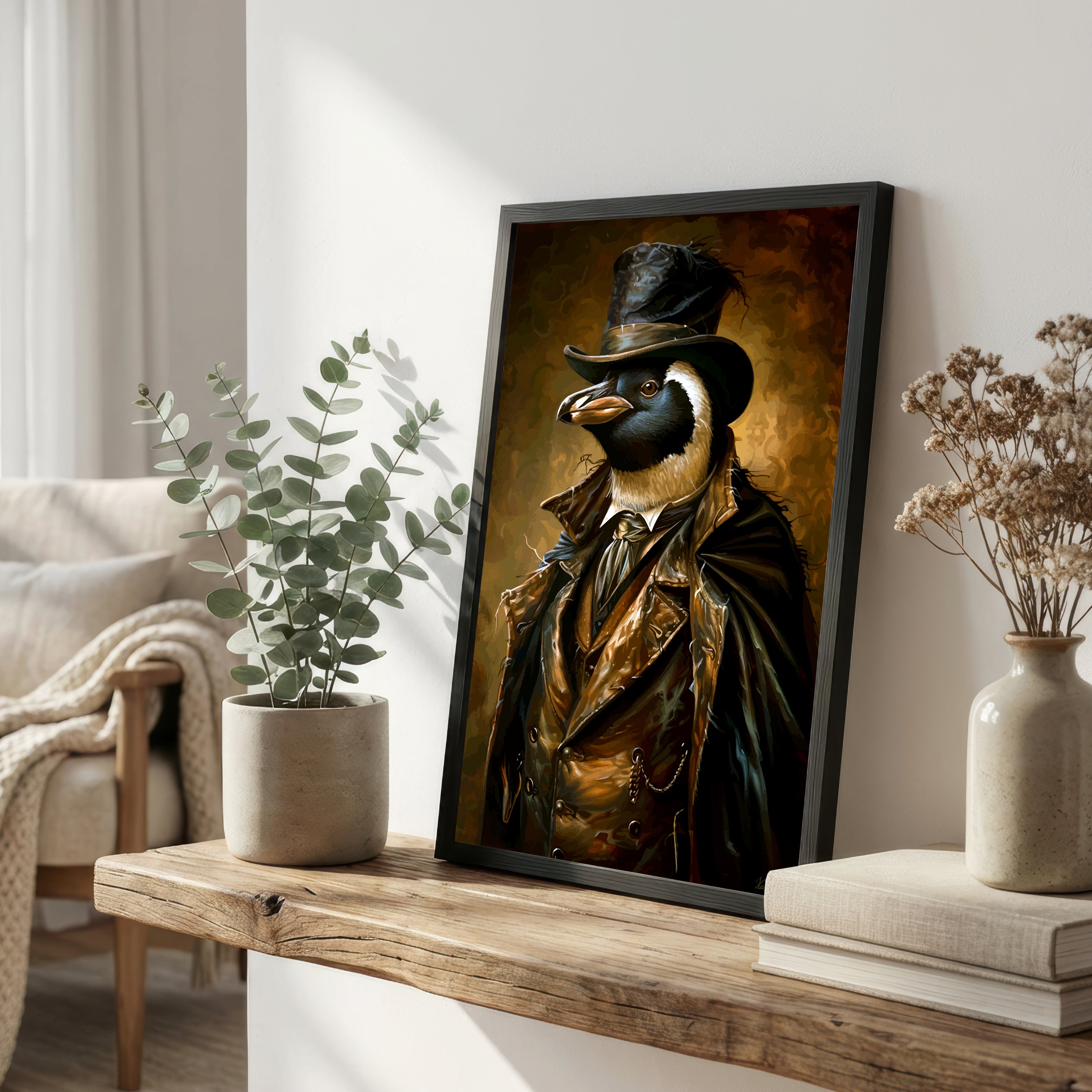 Victorian Raven Art Print