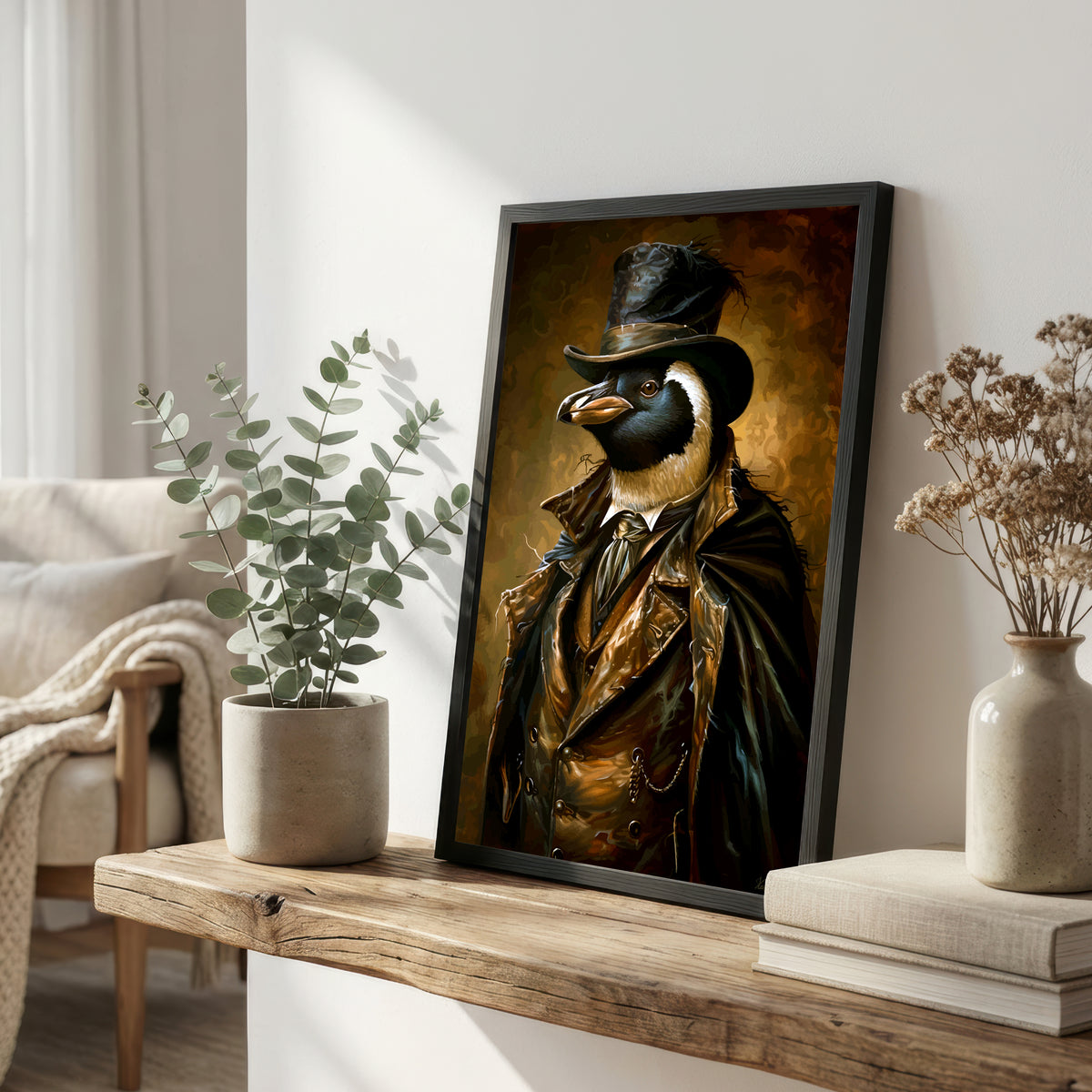 Victorian Raven Art Print