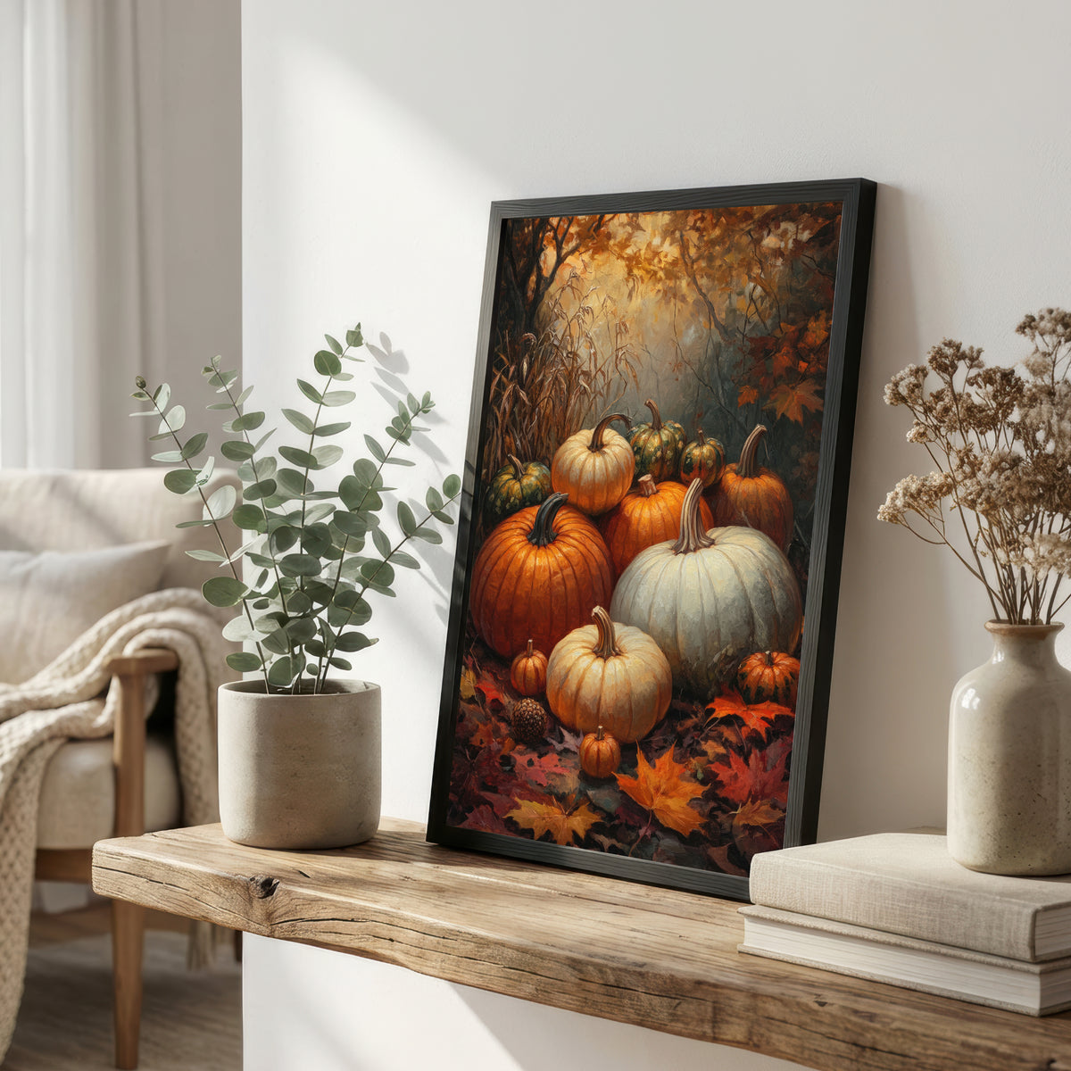 Autumn Pumpkin Harvest Art Print