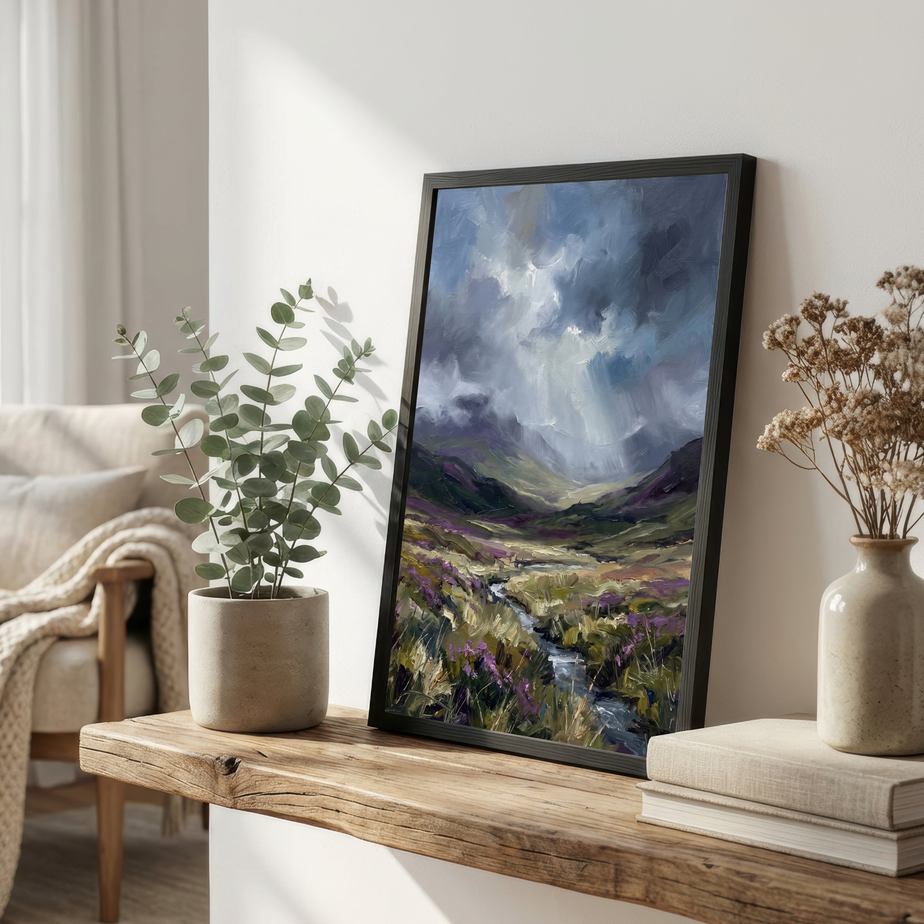 Moody Mountain Valley Art Print