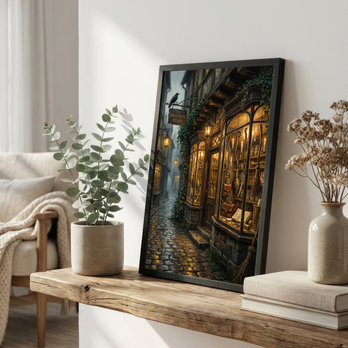 Enchanted Apothecary Alley Art Print
