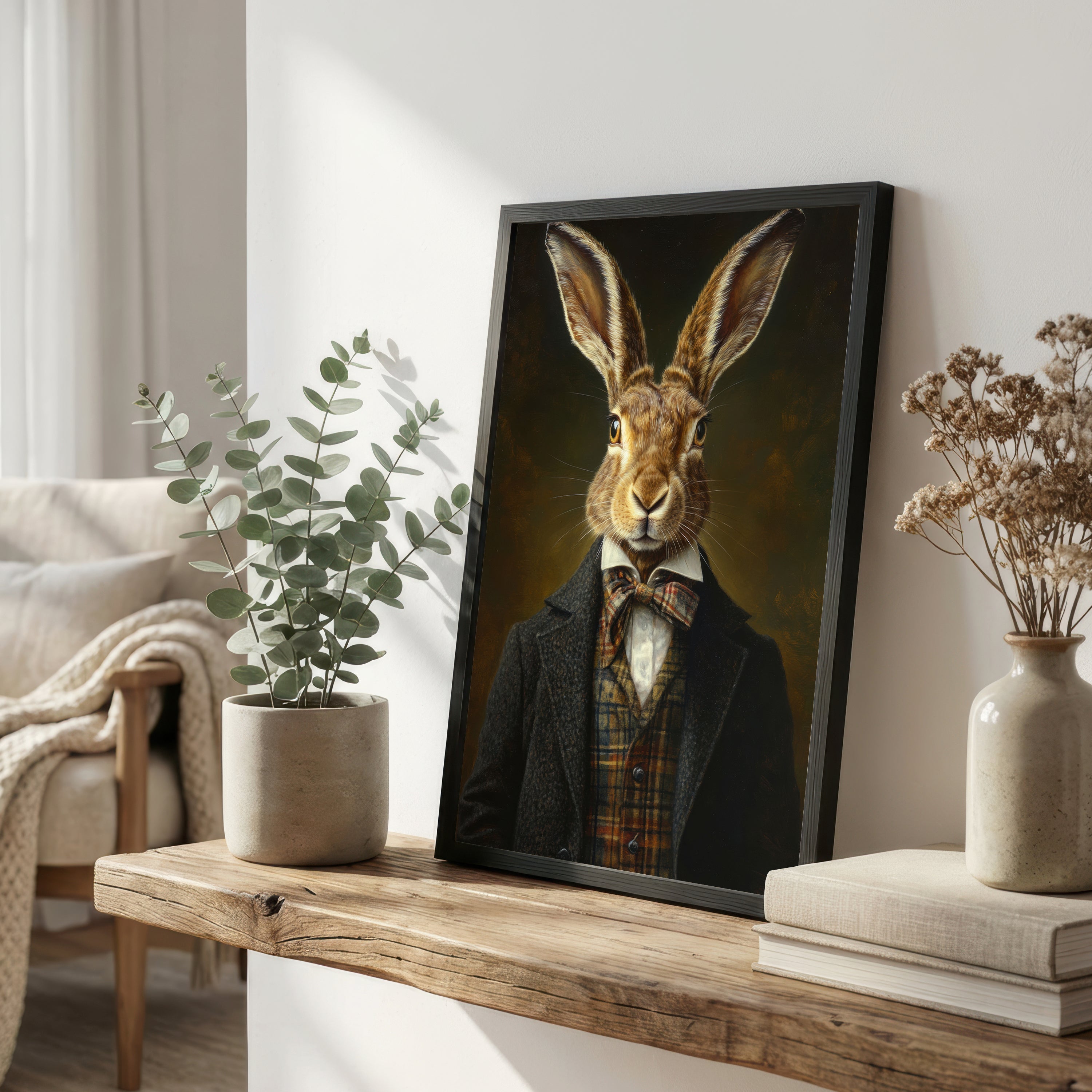 Victorian Hare Gentleman Art Print