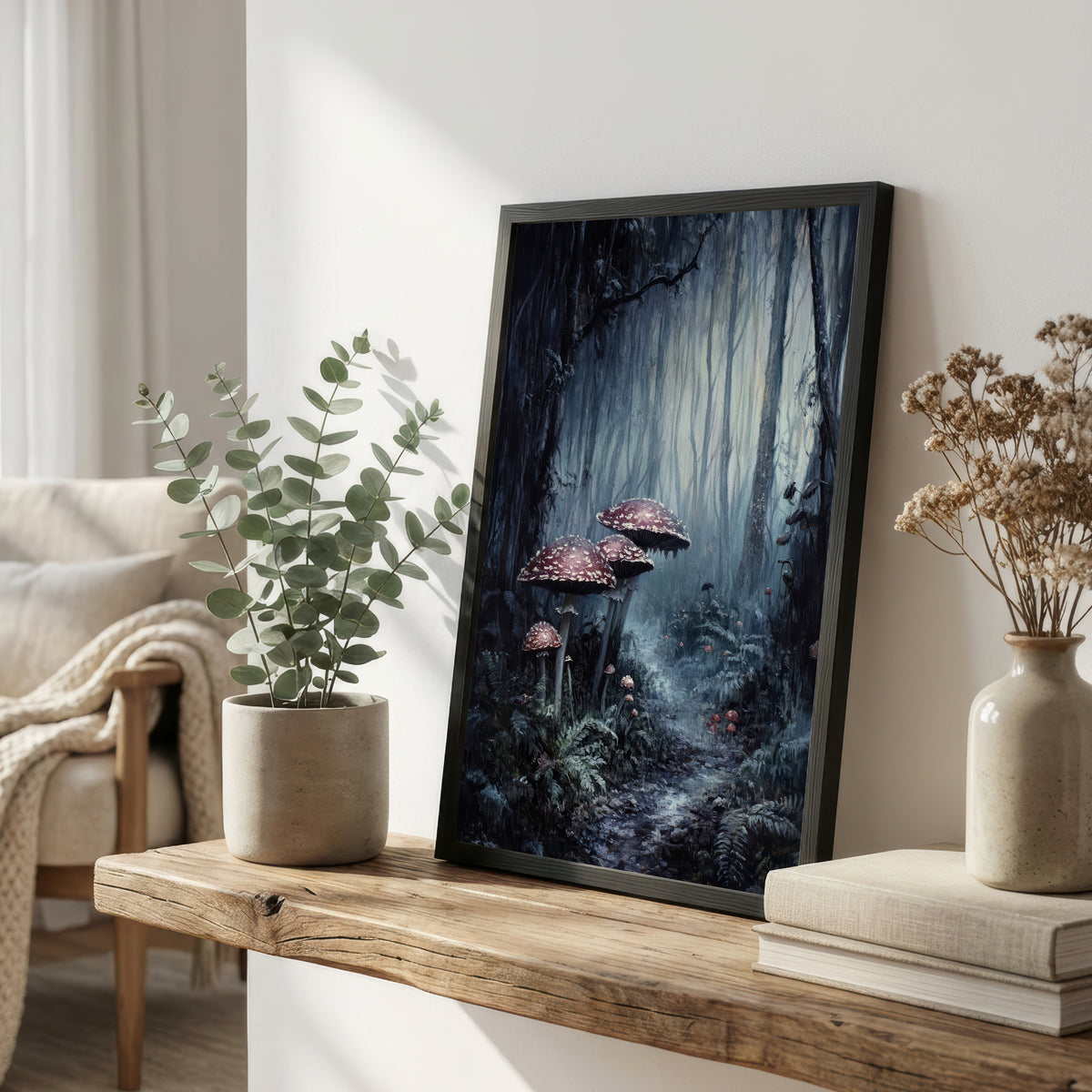 Enchanted Woodland Mushroom Art Print