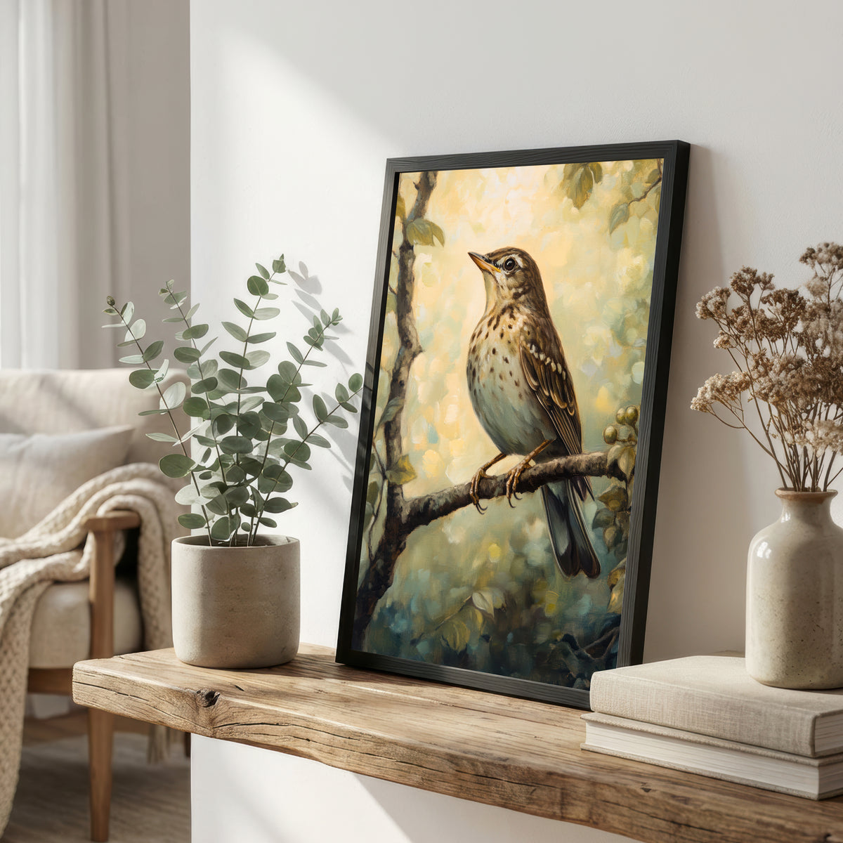 Speckled Songbird Art Print