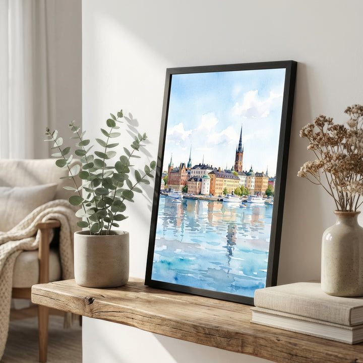 Stockholm Sweden Watercolour