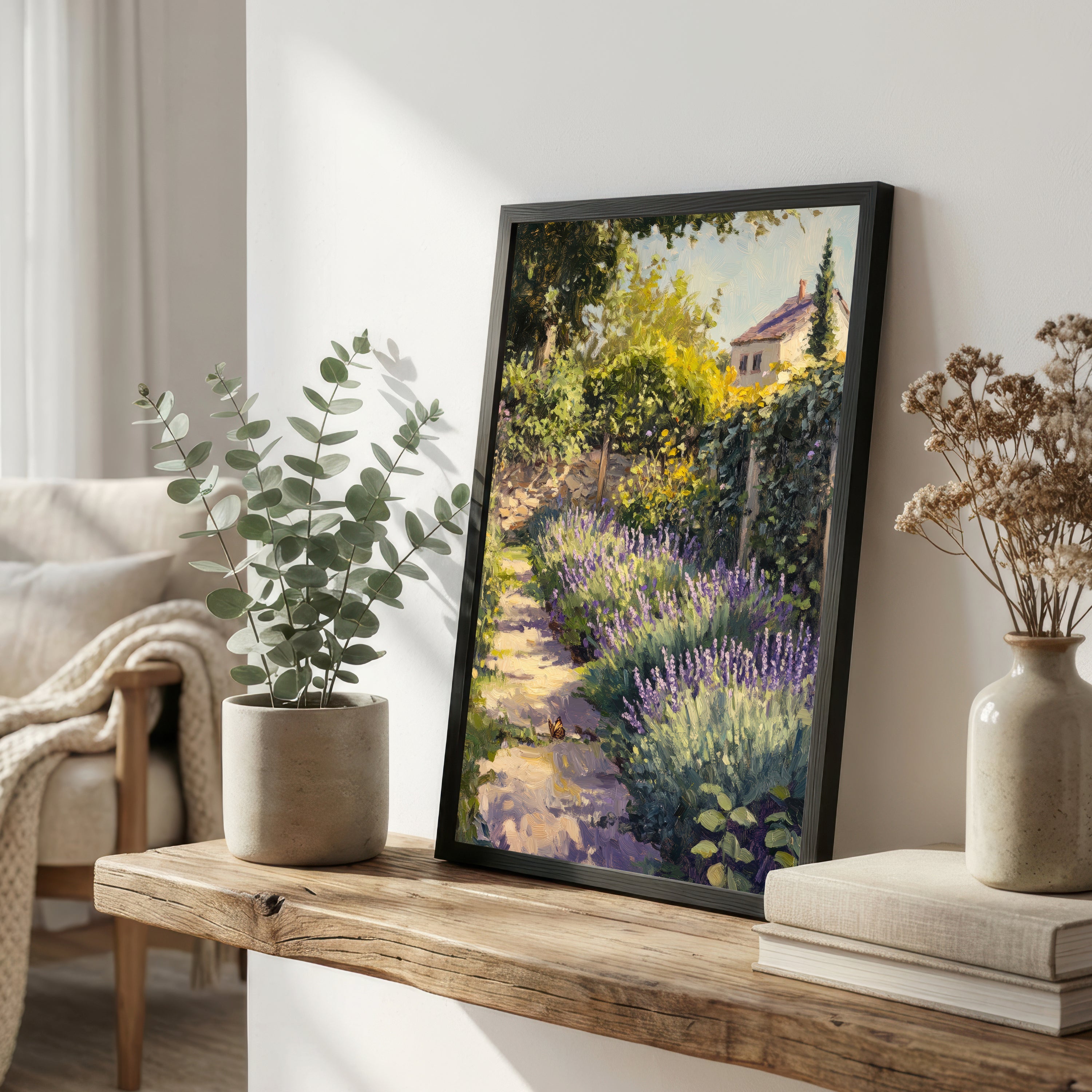Impressionist Cottage Garden Art Print