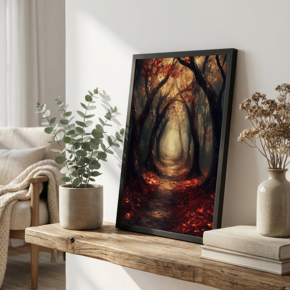 Autumn Forest Path Art Print