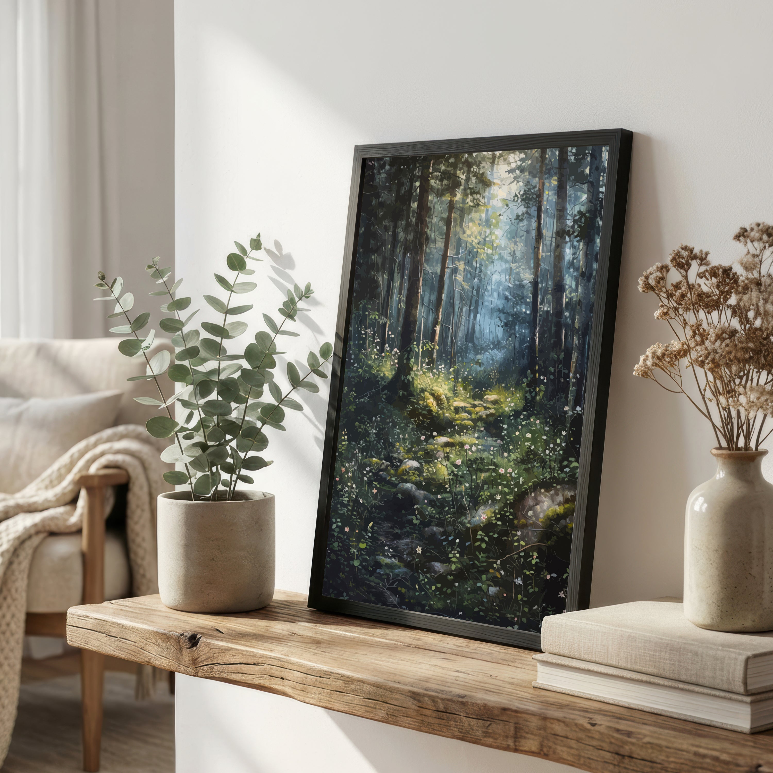 Woodland Forest Path Art Print
