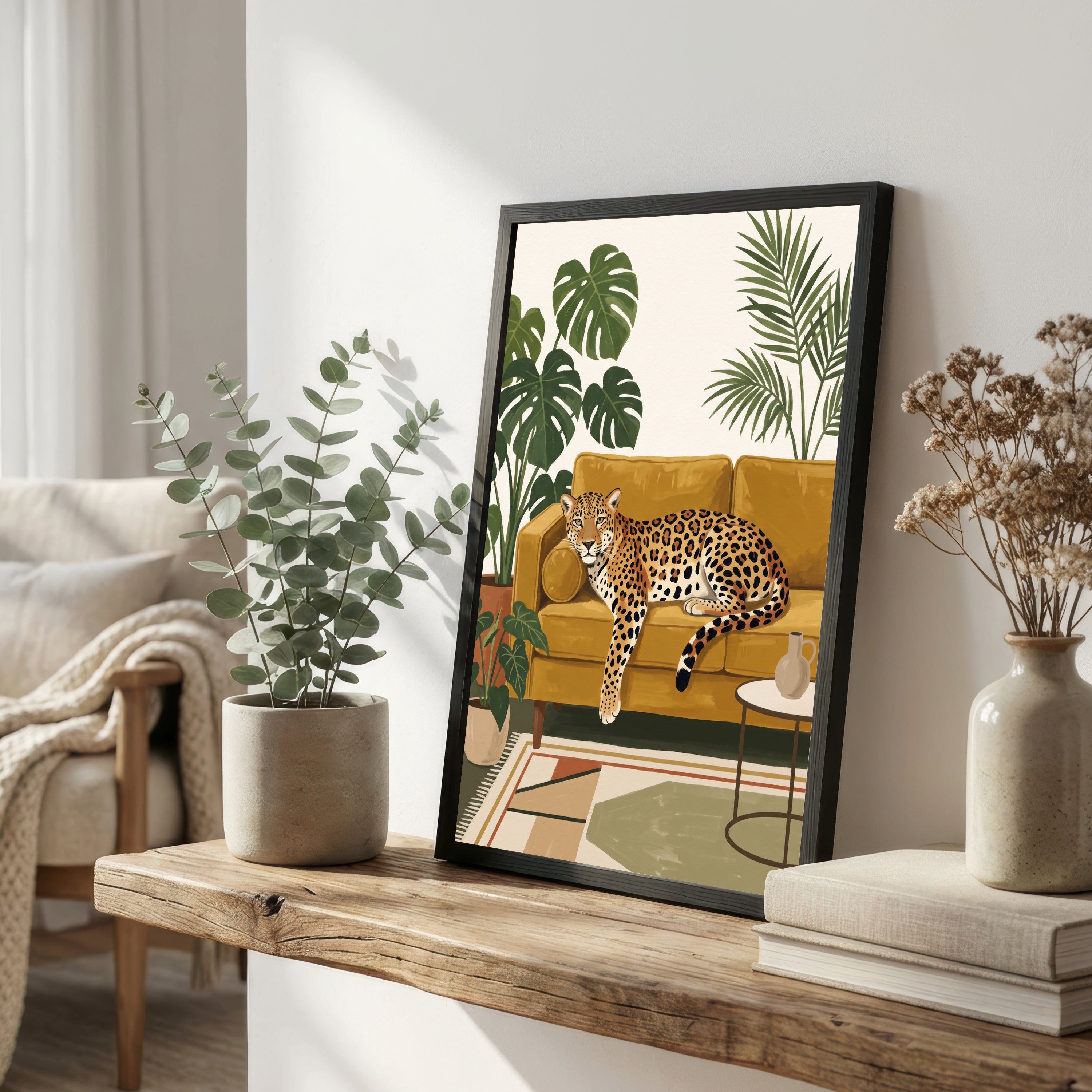 Leopard Tropical Interior Art Print