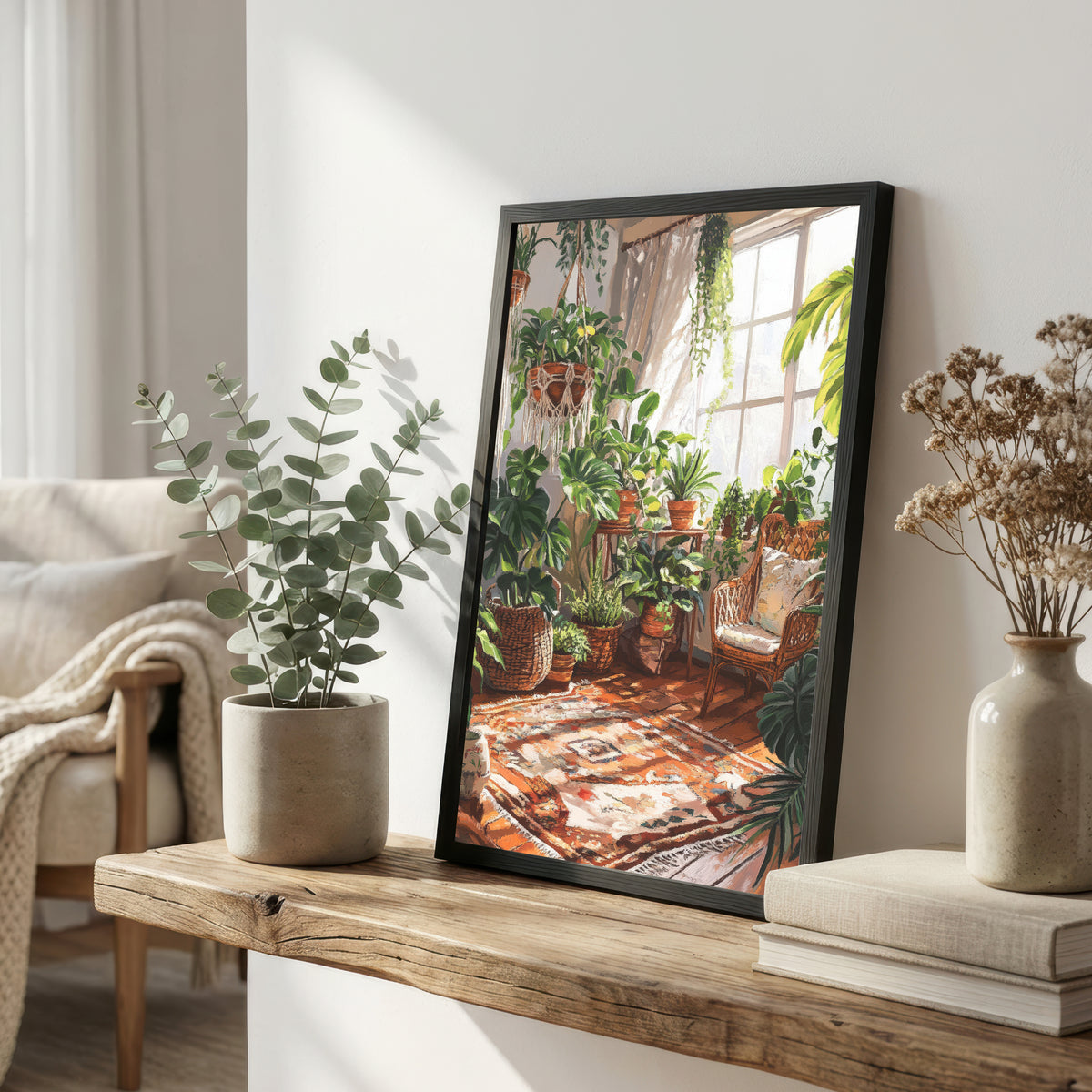 Lush Indoor Garden Art Print