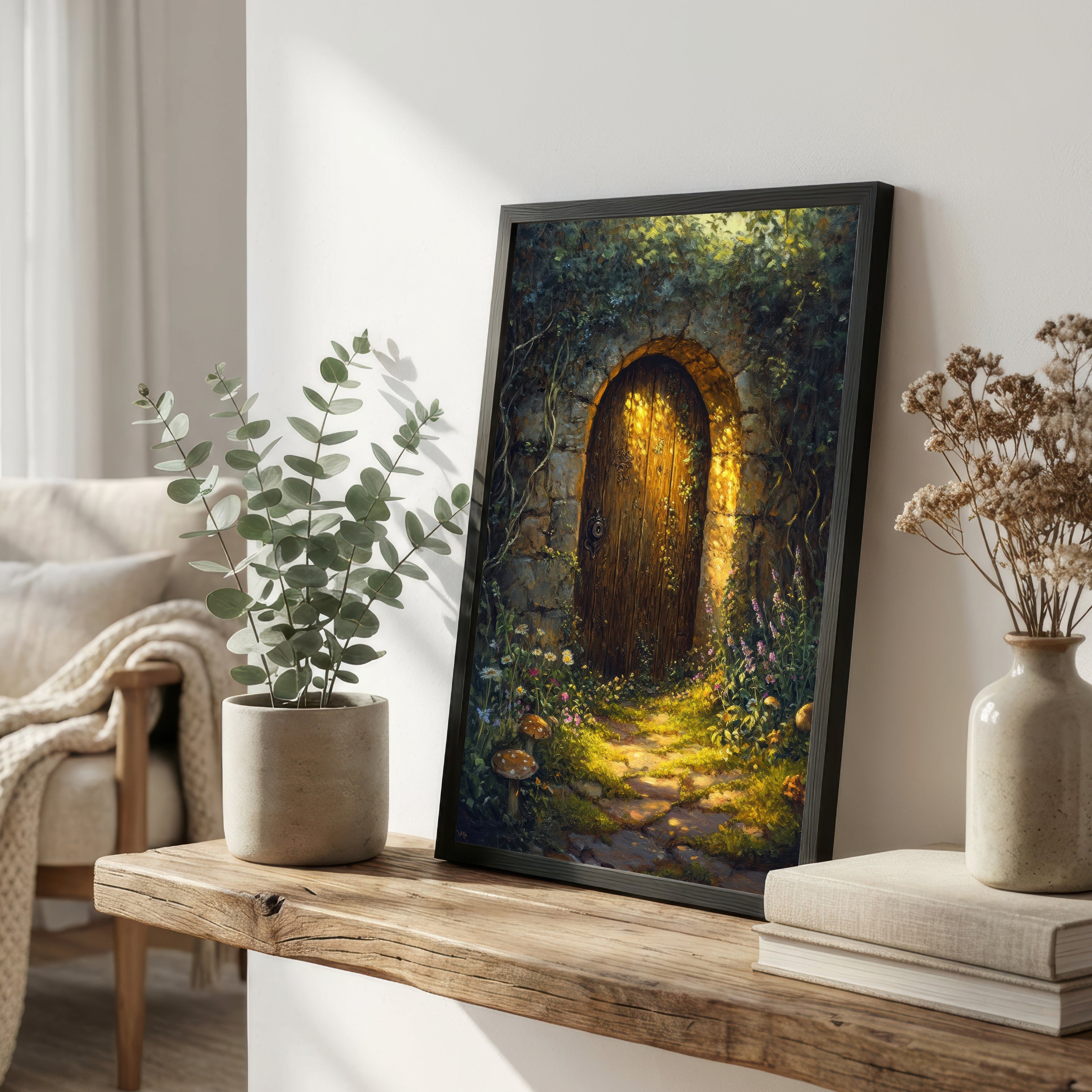 Enchanted Woodland Door Art Print
