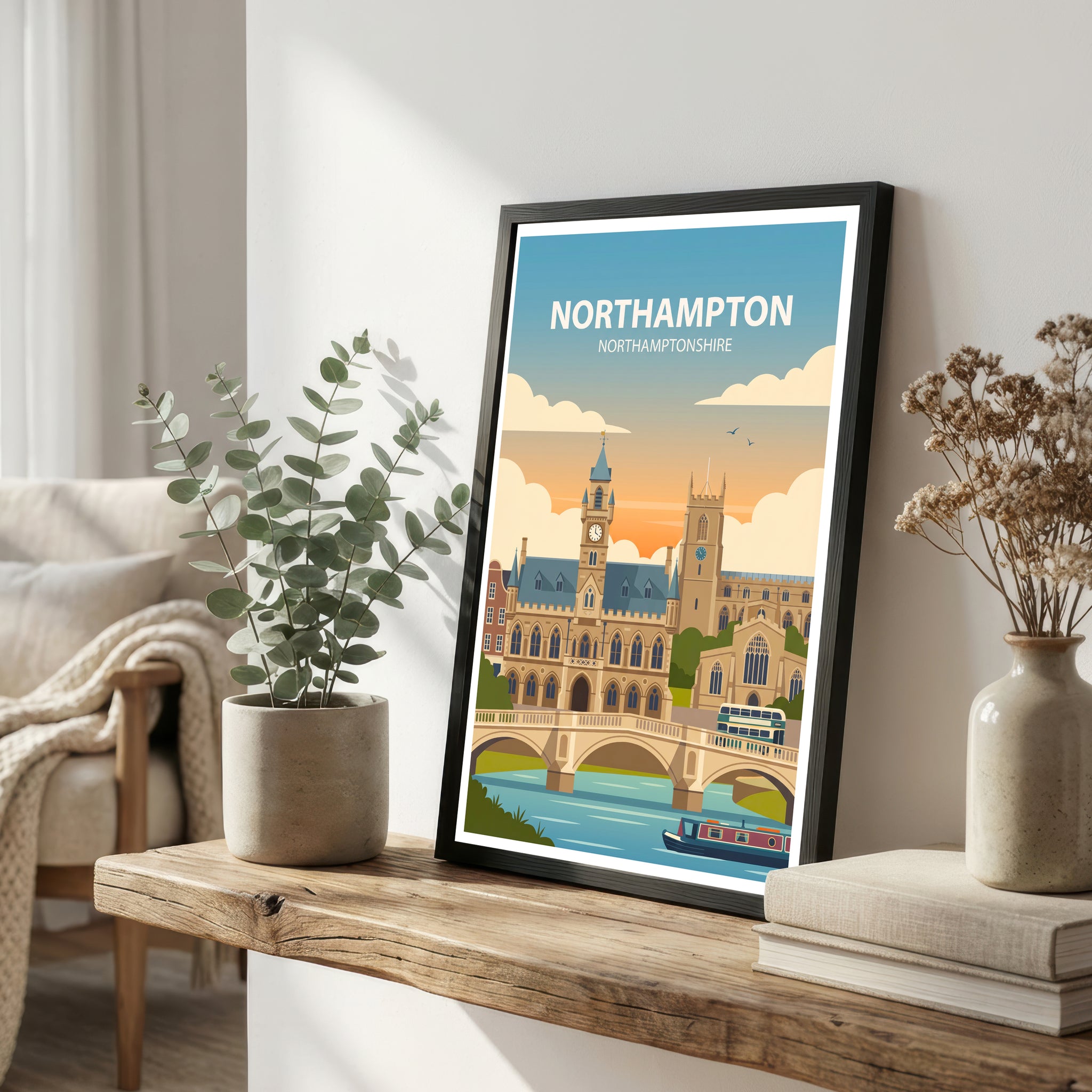 Northampton Travel Poster