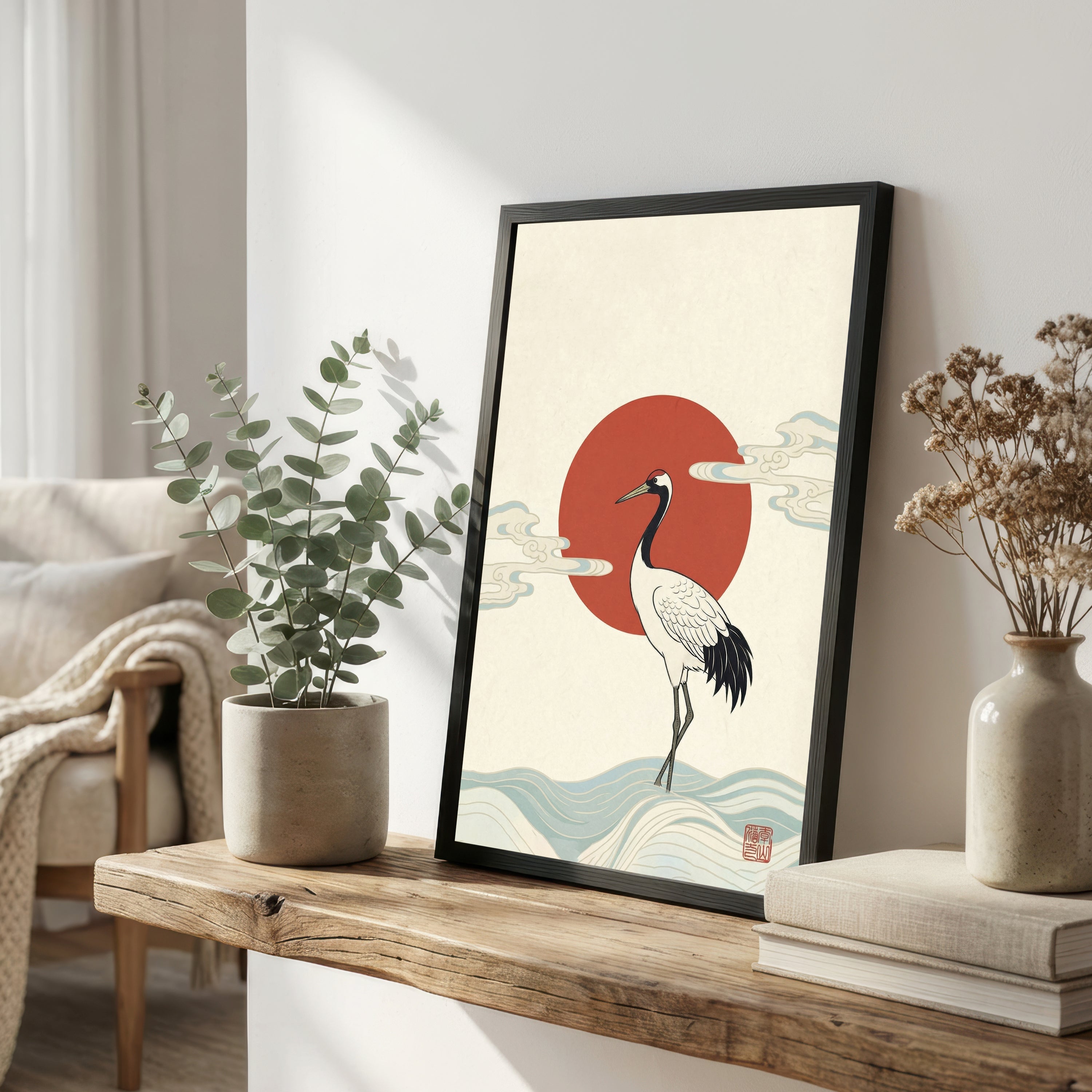Japanese Crane Art Print