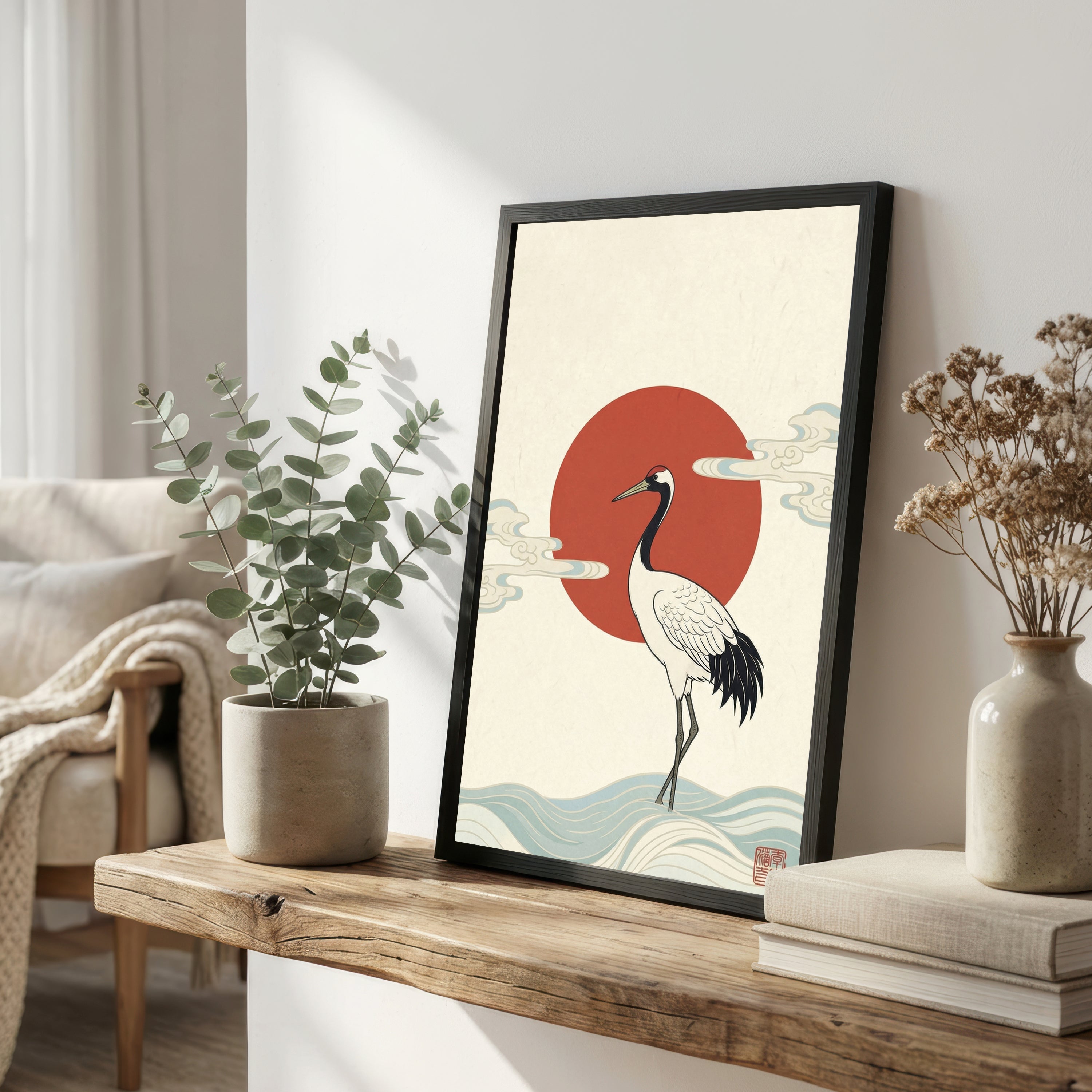 Japanese Crane Art Print