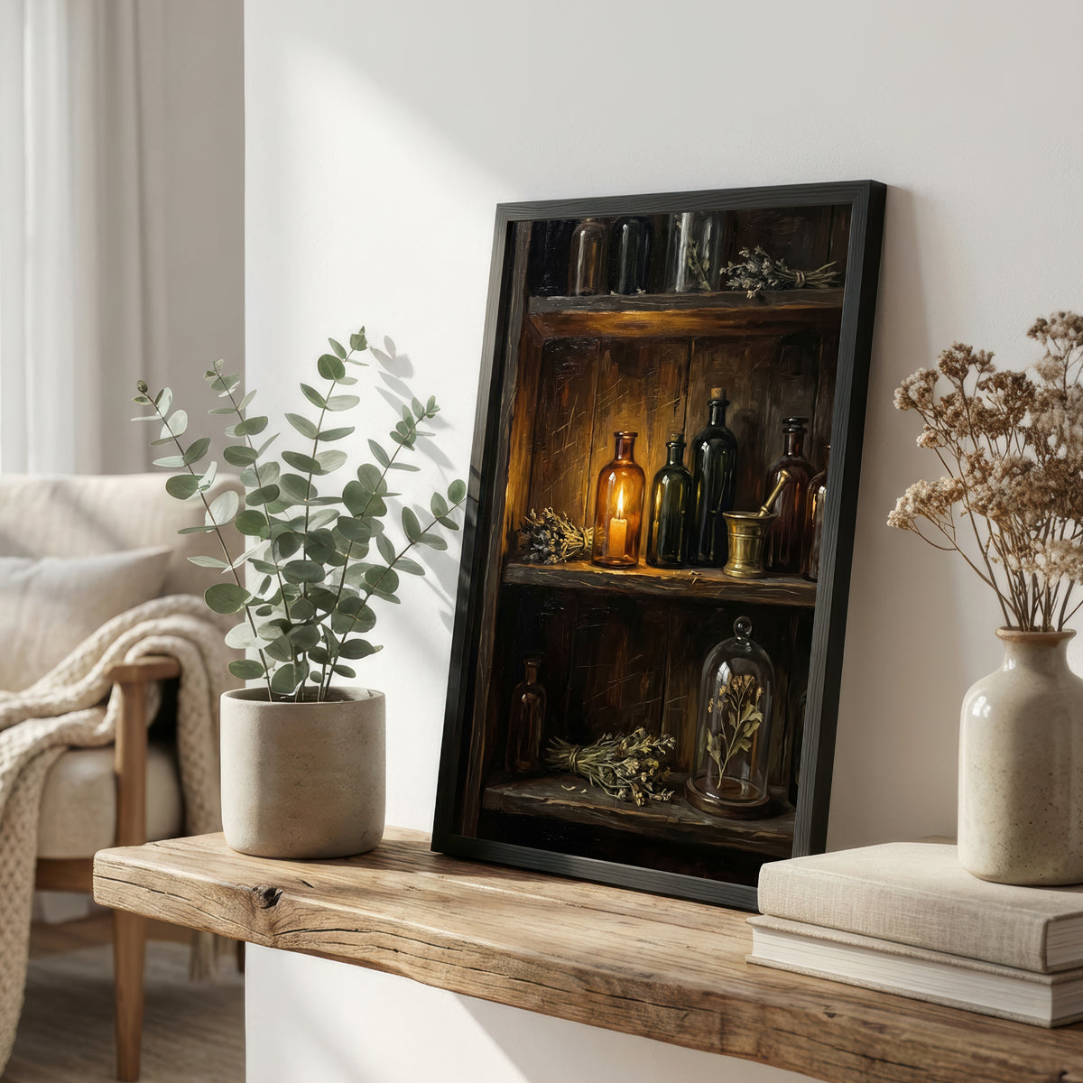 Dark Academia Apothecary Art Print