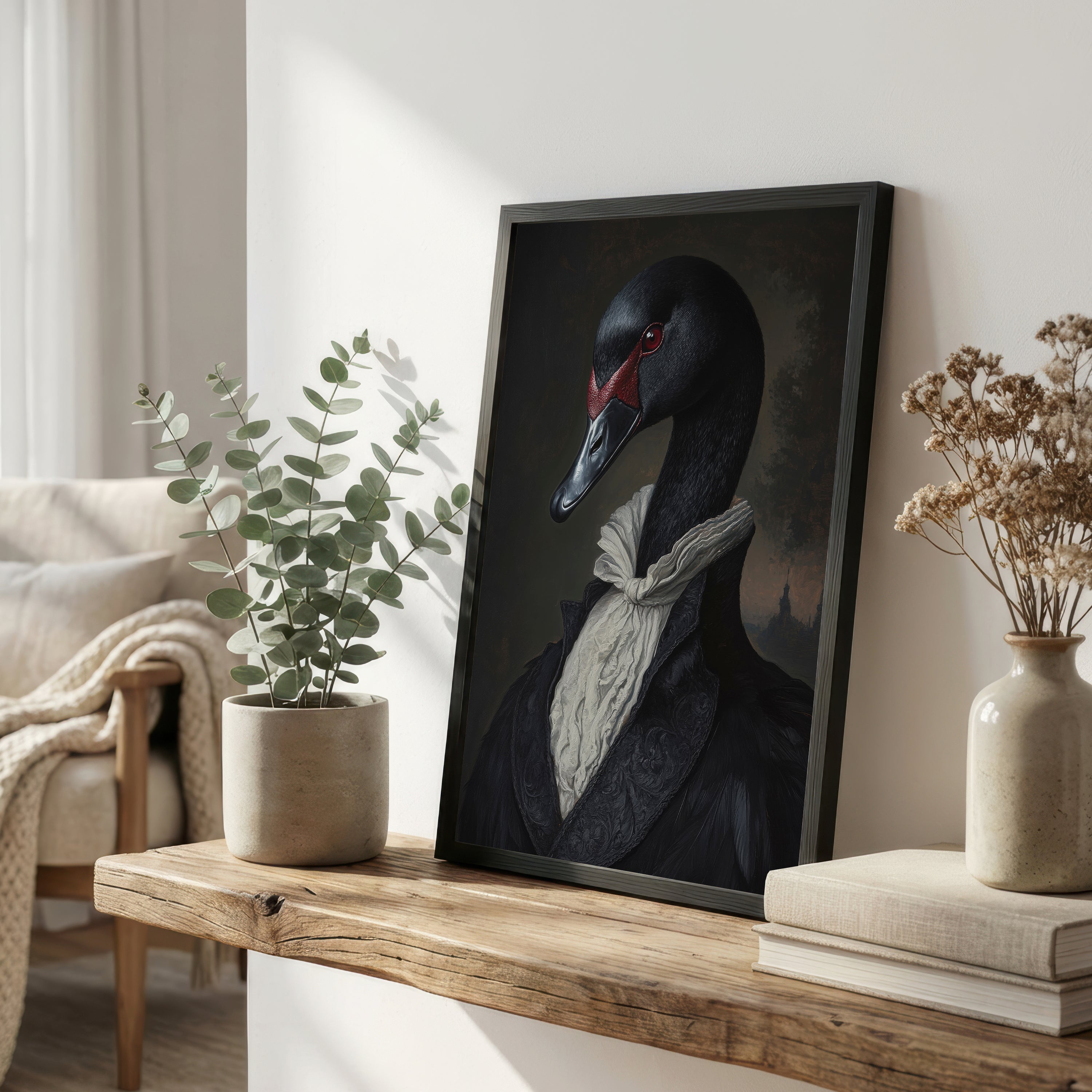 Black Swan Victorian Art Print
