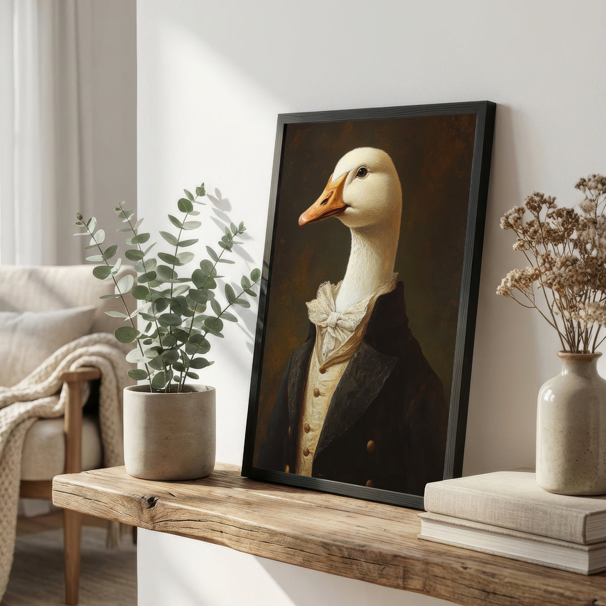 Victorian Goose Portrait Art Print