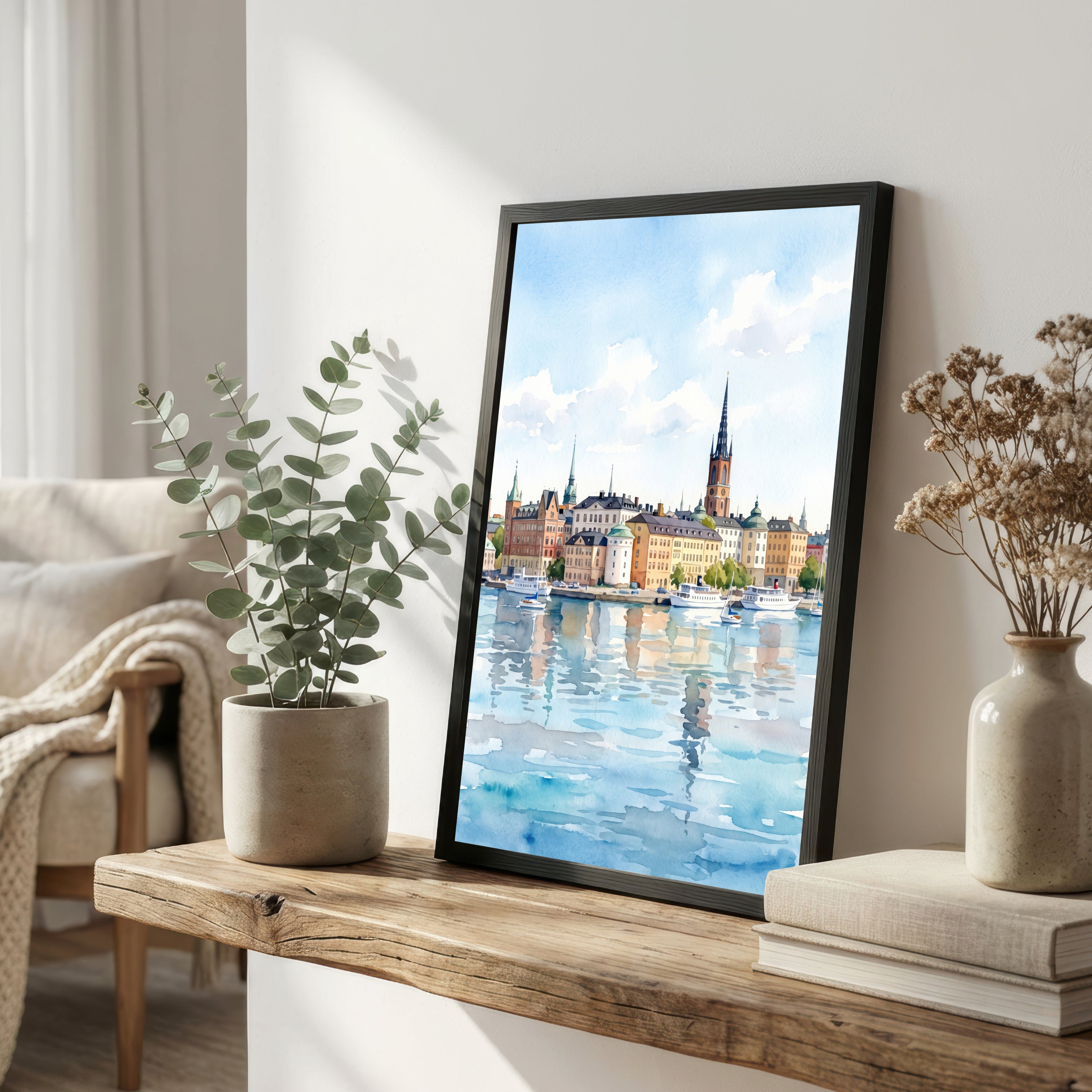 Stockholm Sweden Watercolour