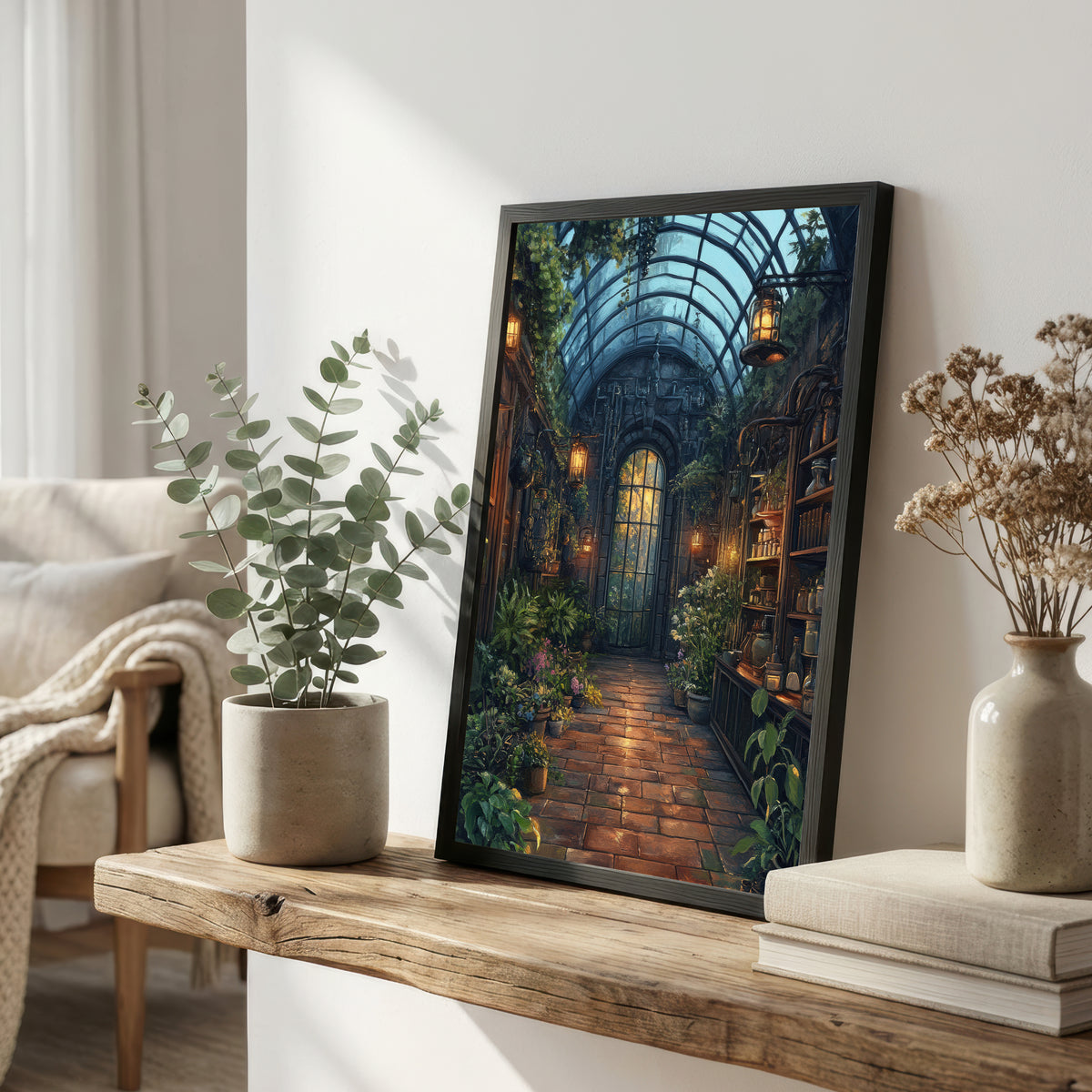 Enchanted Conservatory Botanical Art Print