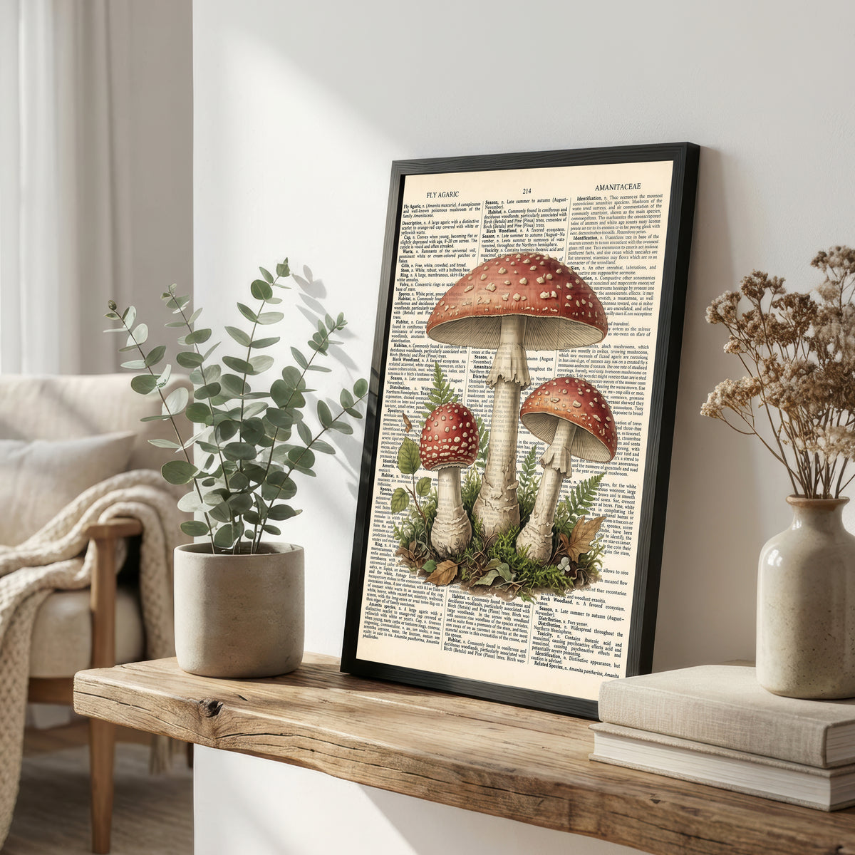 Fly Agaric Mushroom Art Print