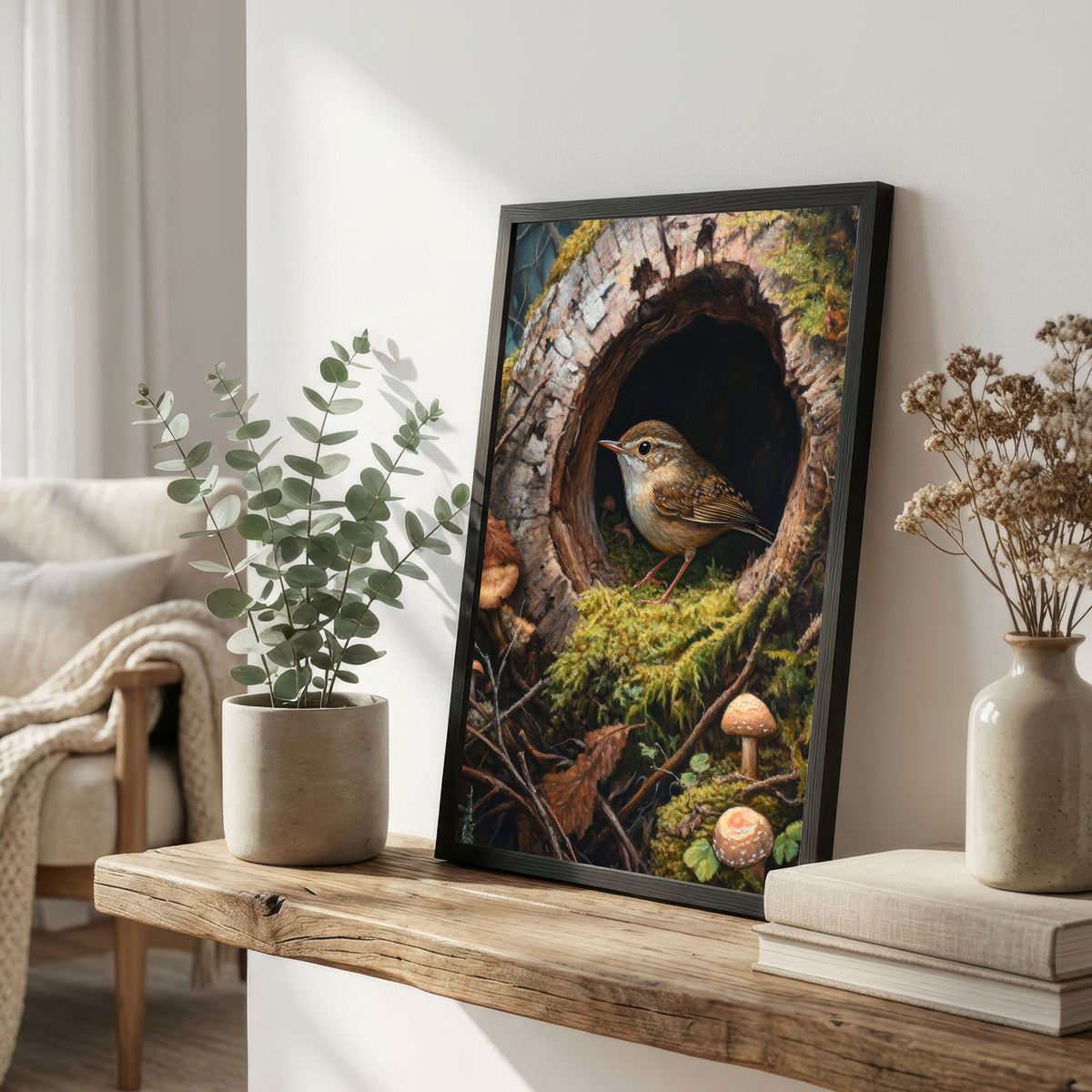 Woodland Bird Wildlife Art Print
