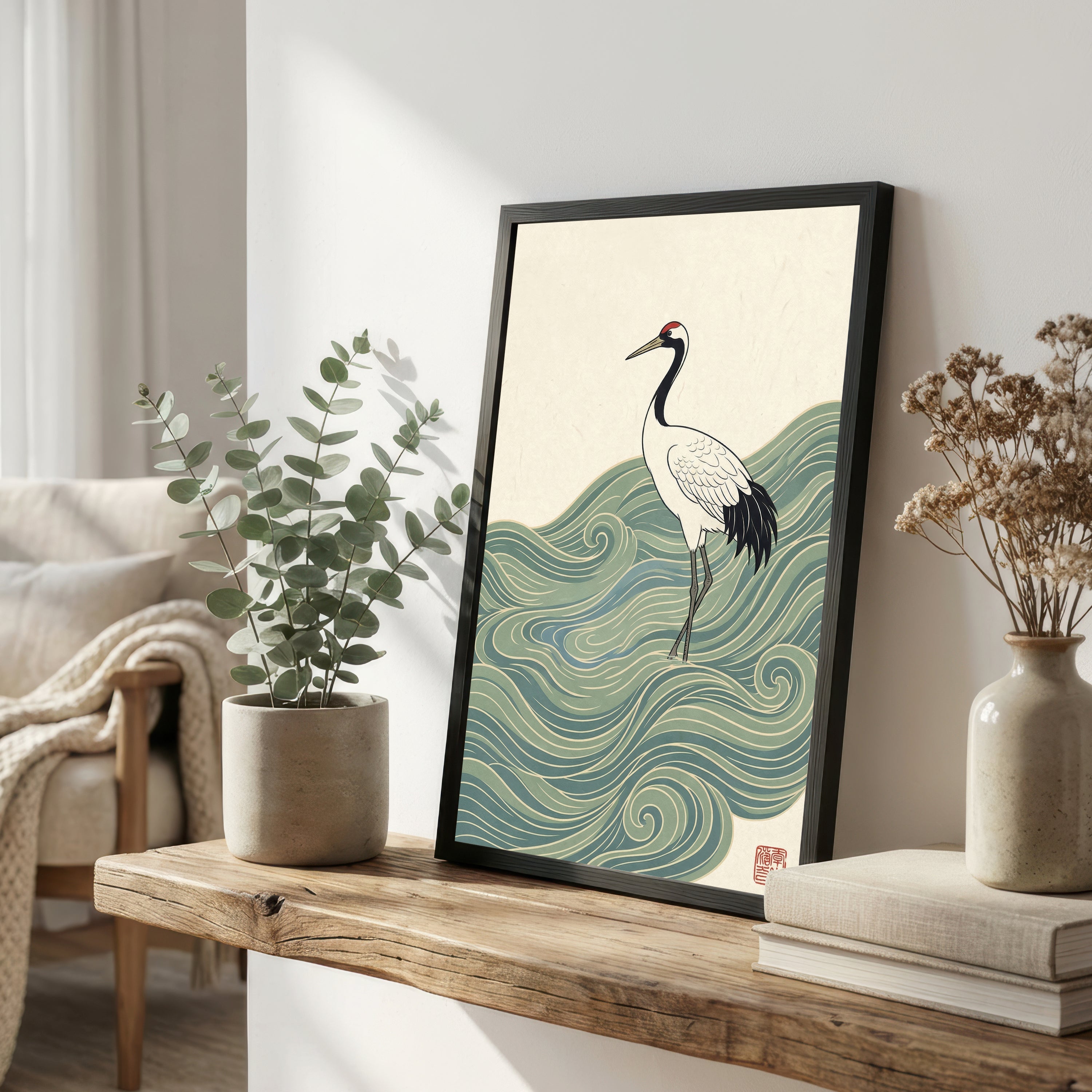 Japanese Crane Art Print