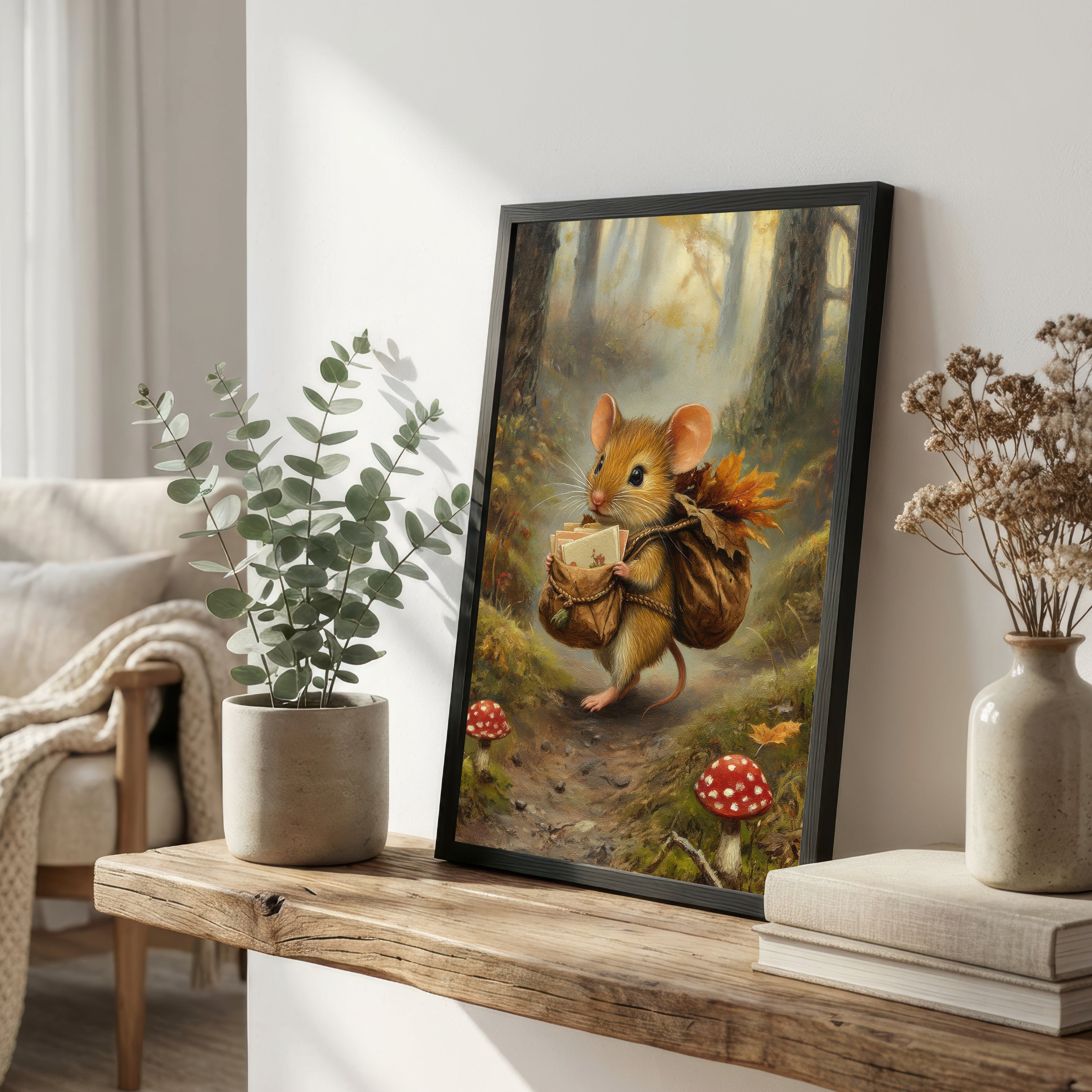 Storybook Mouse Woodland Art Print