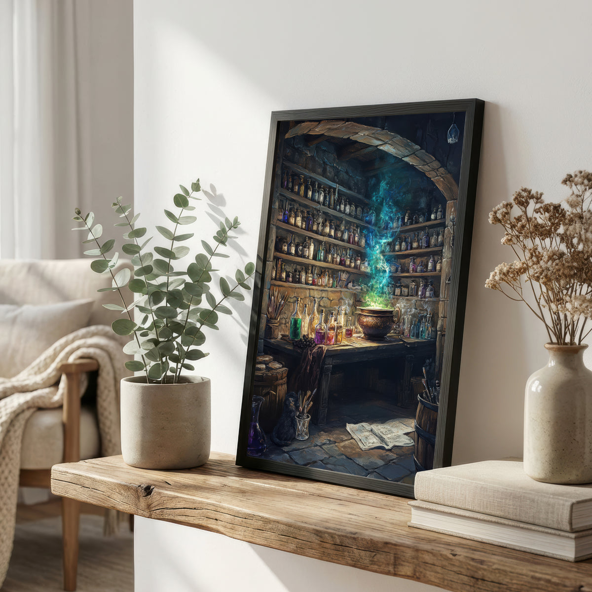 Dark Academia Apothecary Art Print