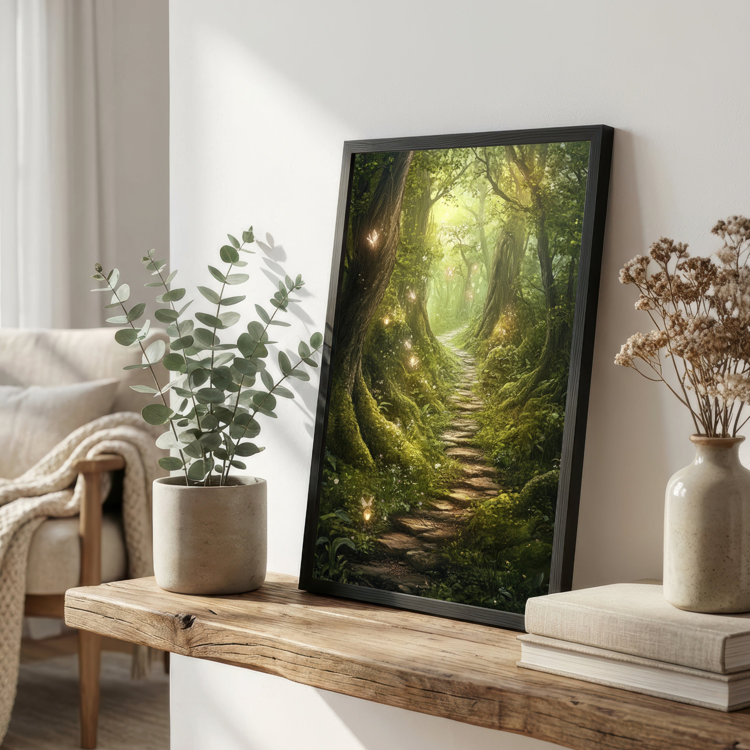 Enchanted Woodland Path Art Print