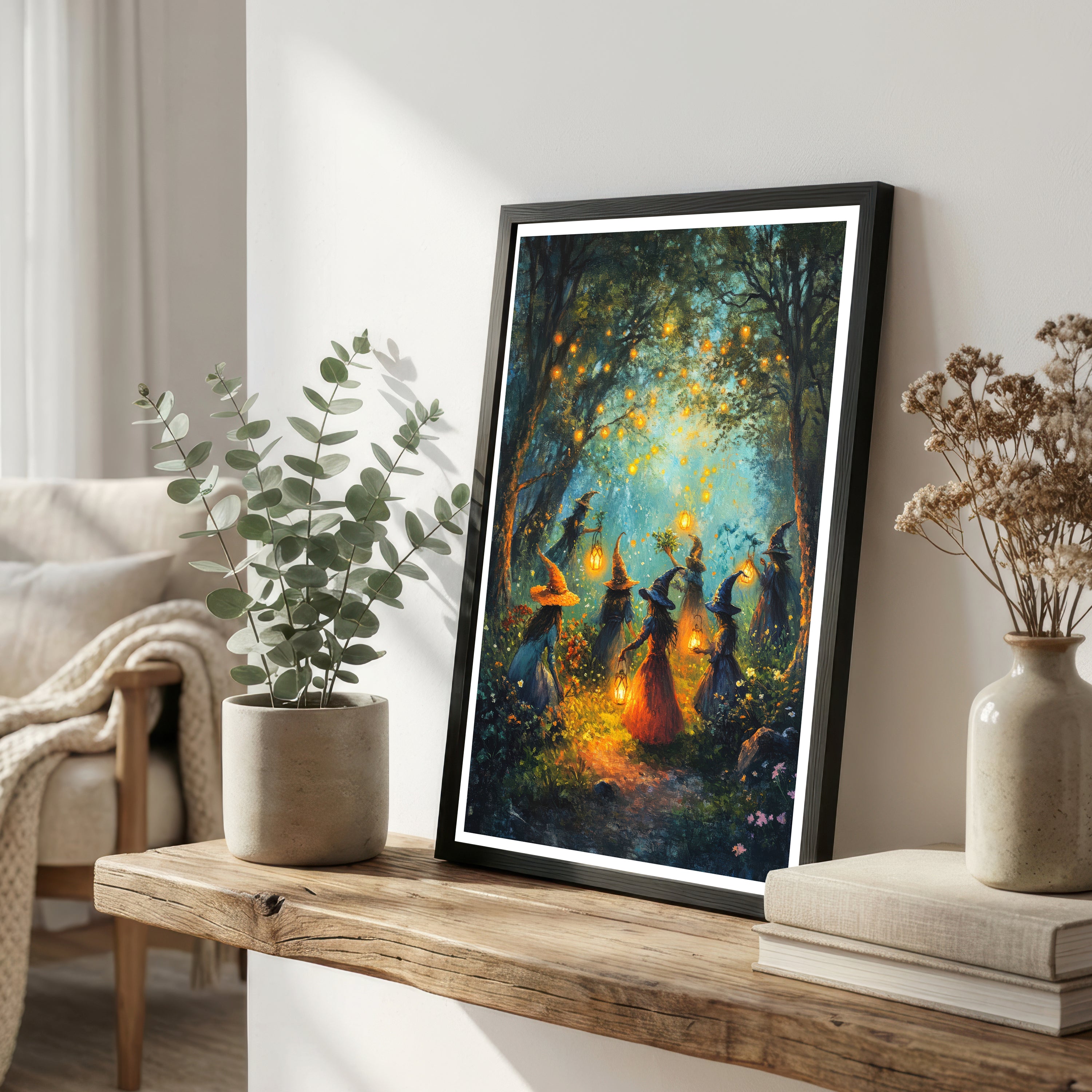 Enchanted Forest Witches Art Print