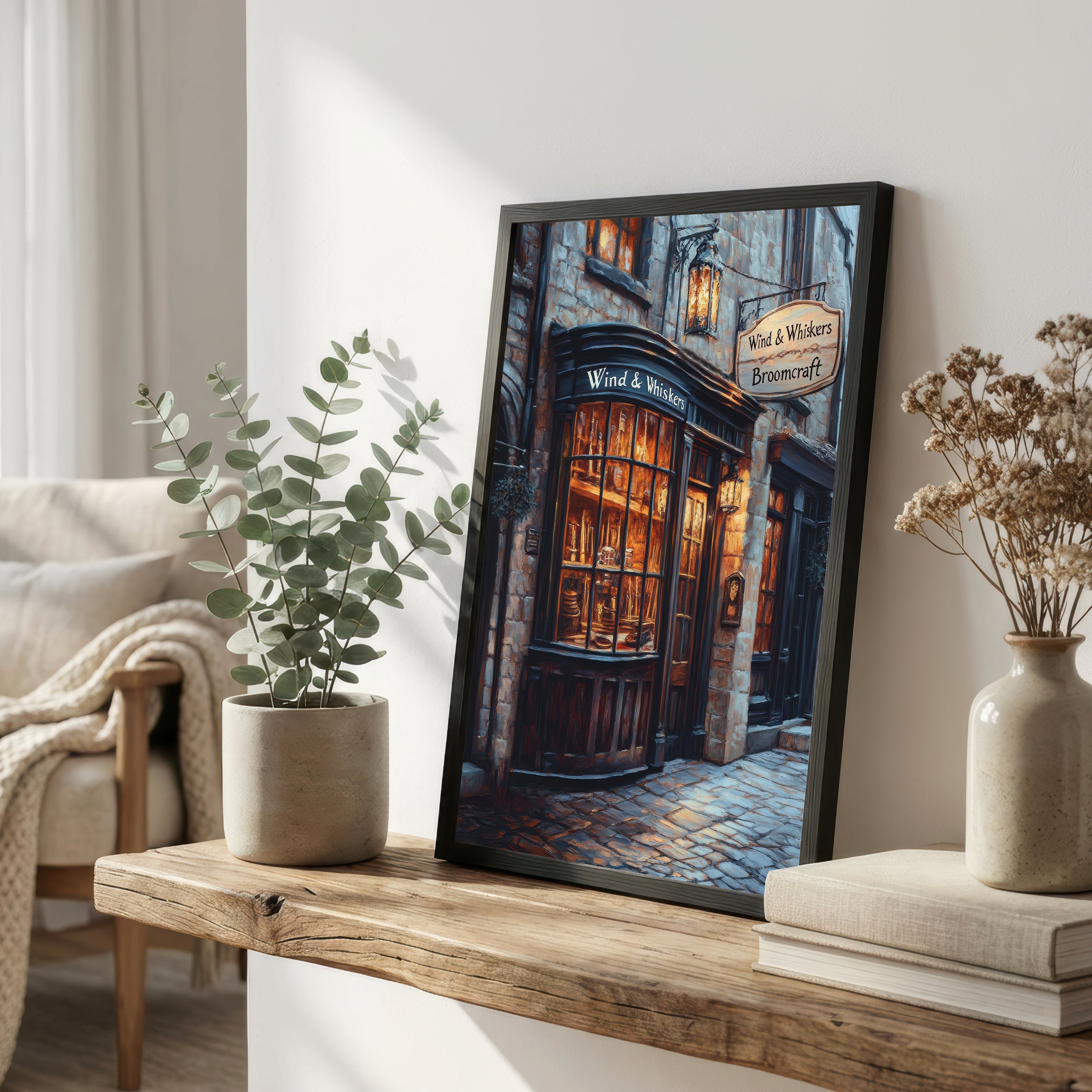 Wind & Whiskers Broomcraft Art Print