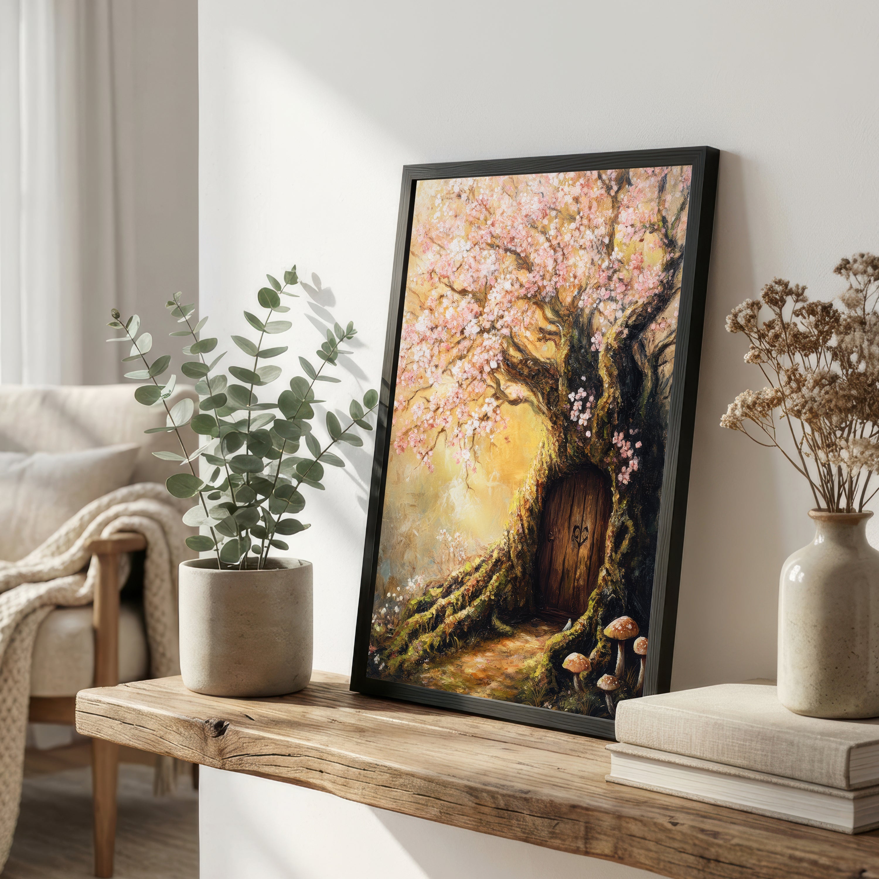Enchanted Blossom Tree Door Art Print