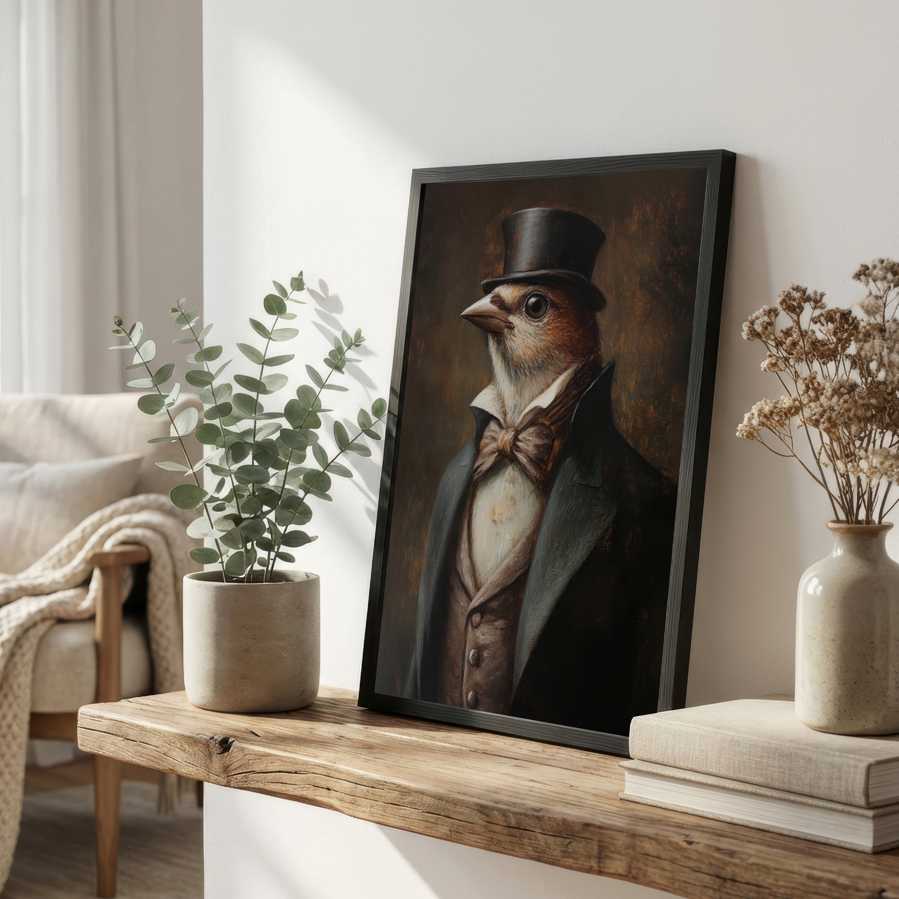 Dapper Bird Gentleman Art Print