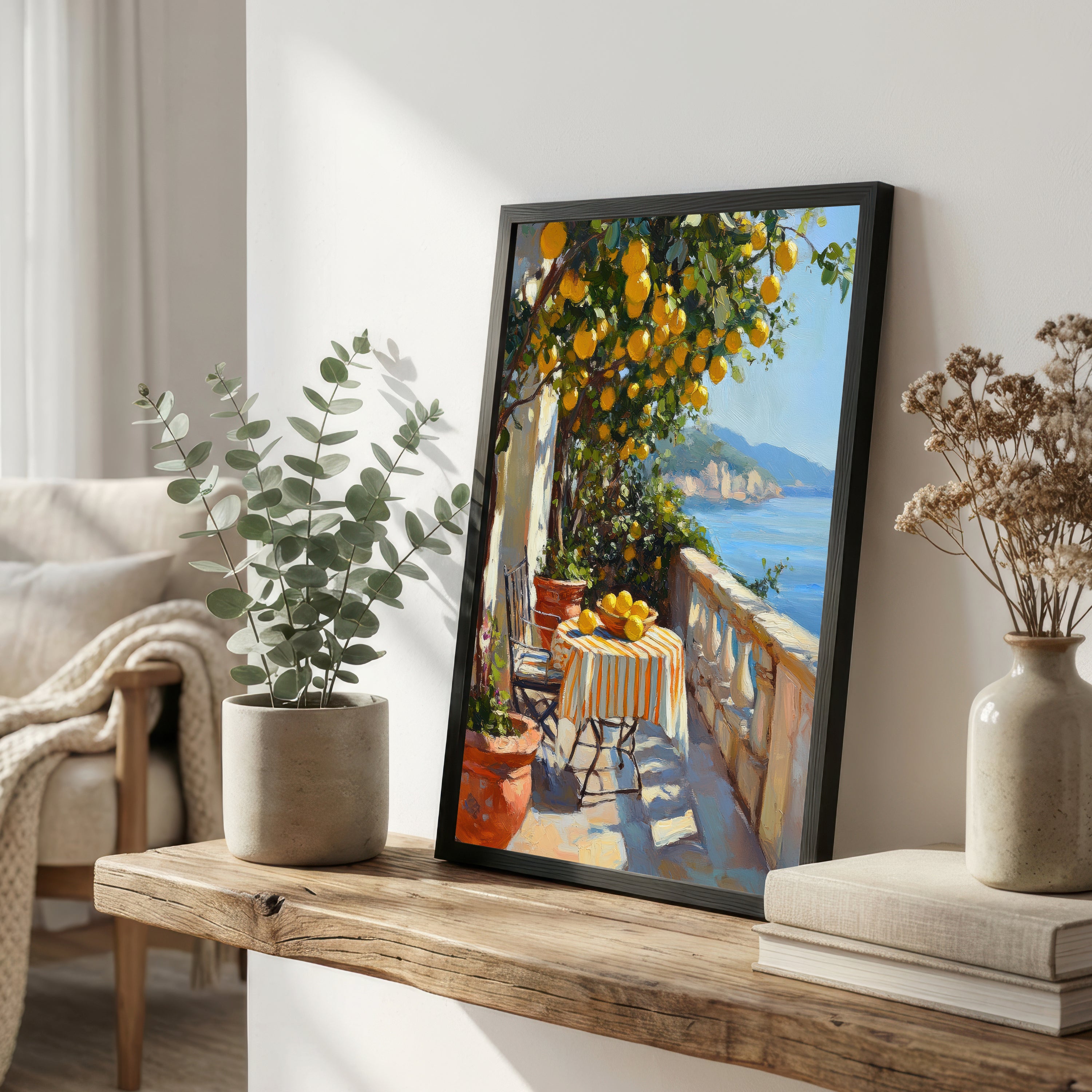 Mediterranean Lemon Tree Art Print