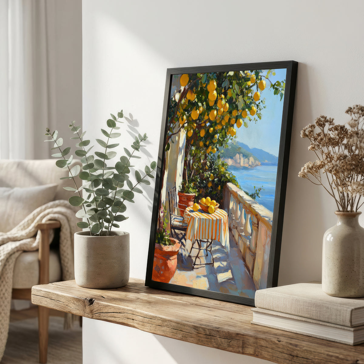 Mediterranean Lemon Tree Art Print