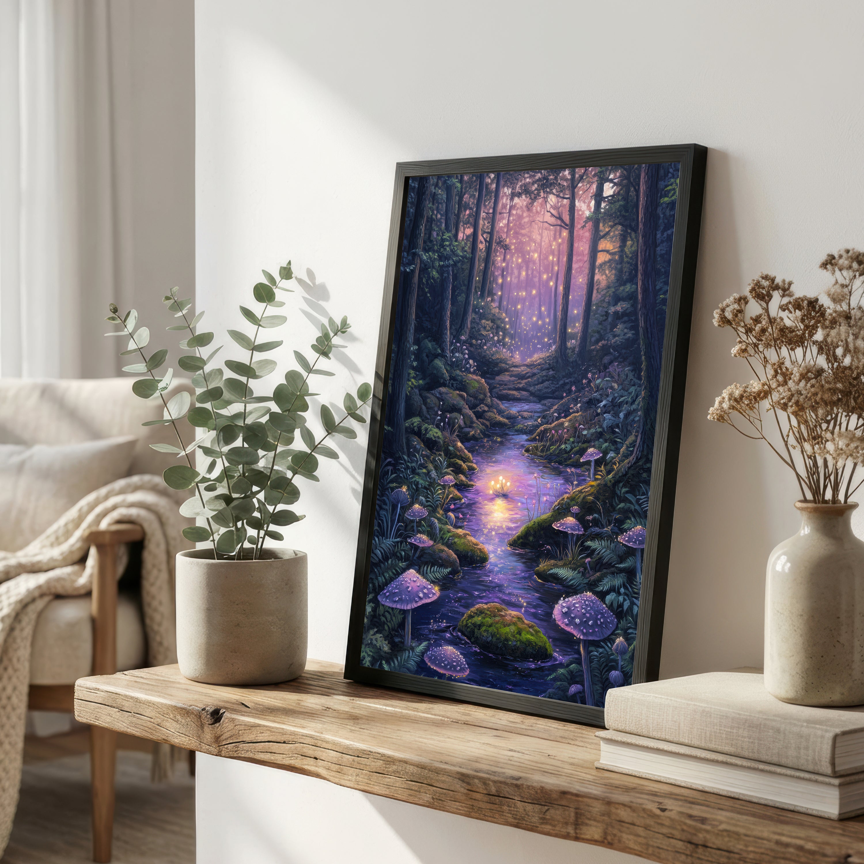 Enchanted Forest Stream Art Print