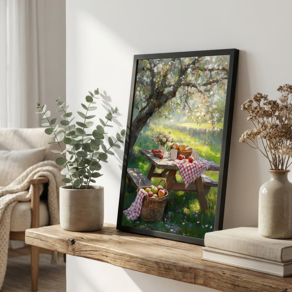 Garden Picnic Still Life Art Print