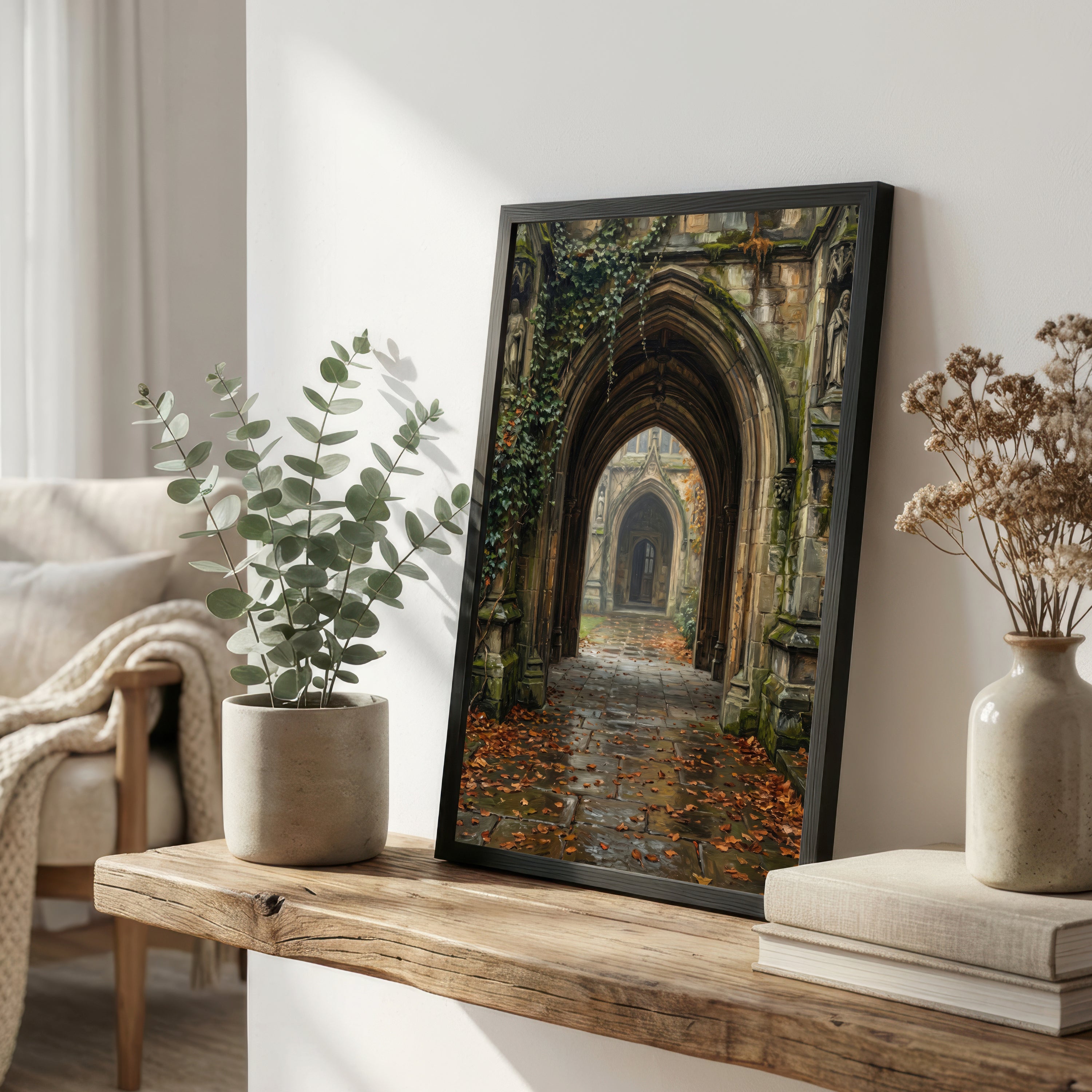 Gothic Cloister Archway Art Print
