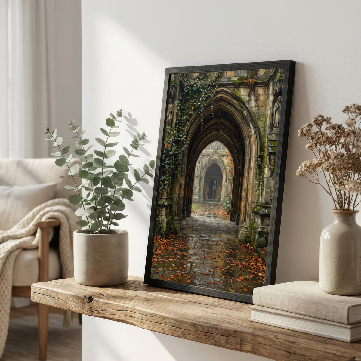 Gothic Cloister Archway Art Print