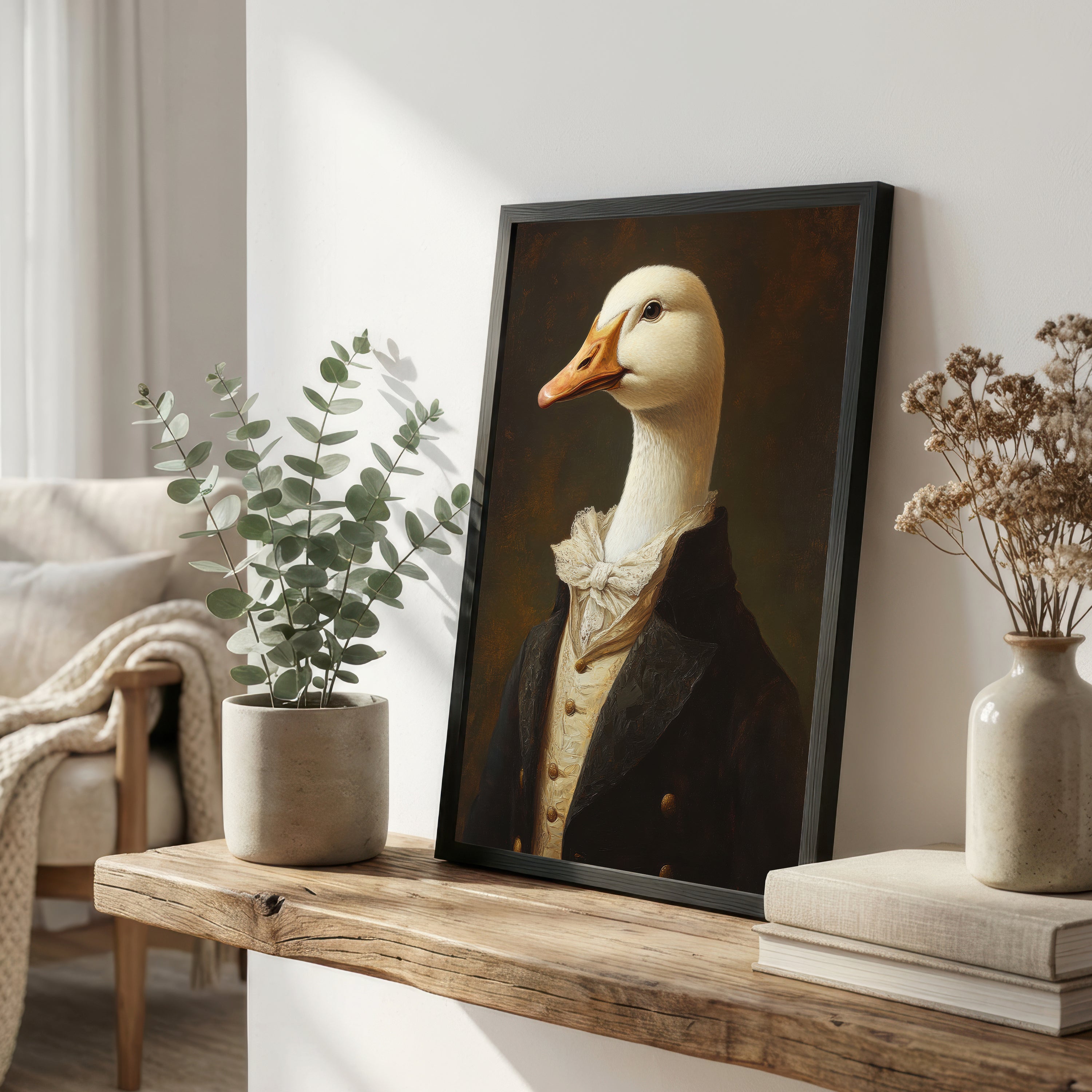 Victorian Duck Portrait Art Print