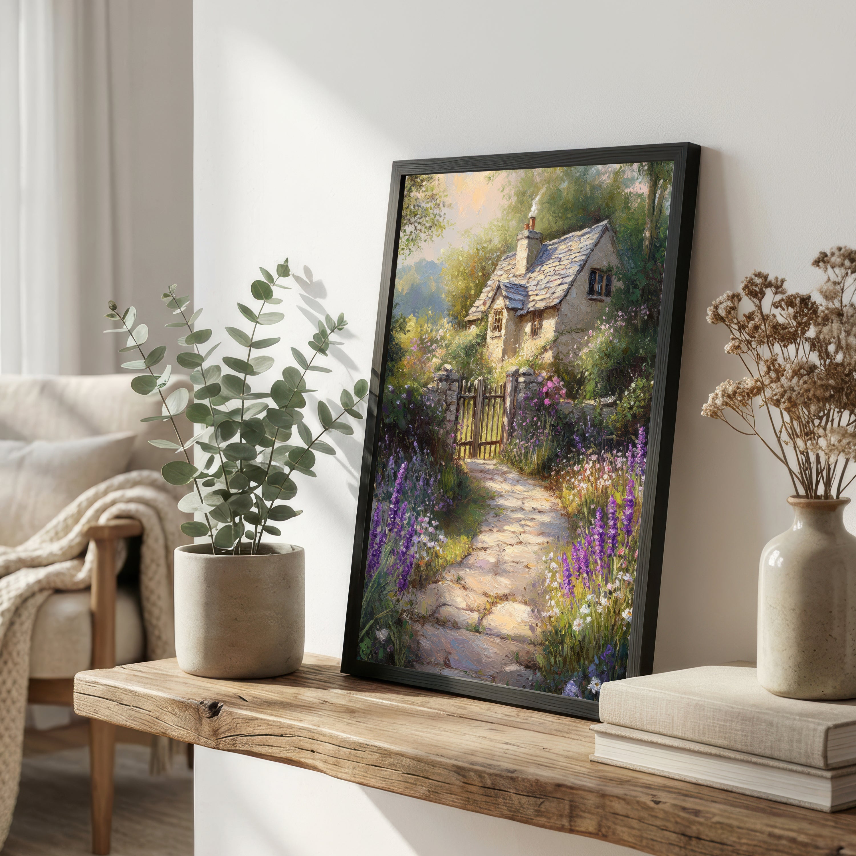 Cottage Garden Path Art Print
