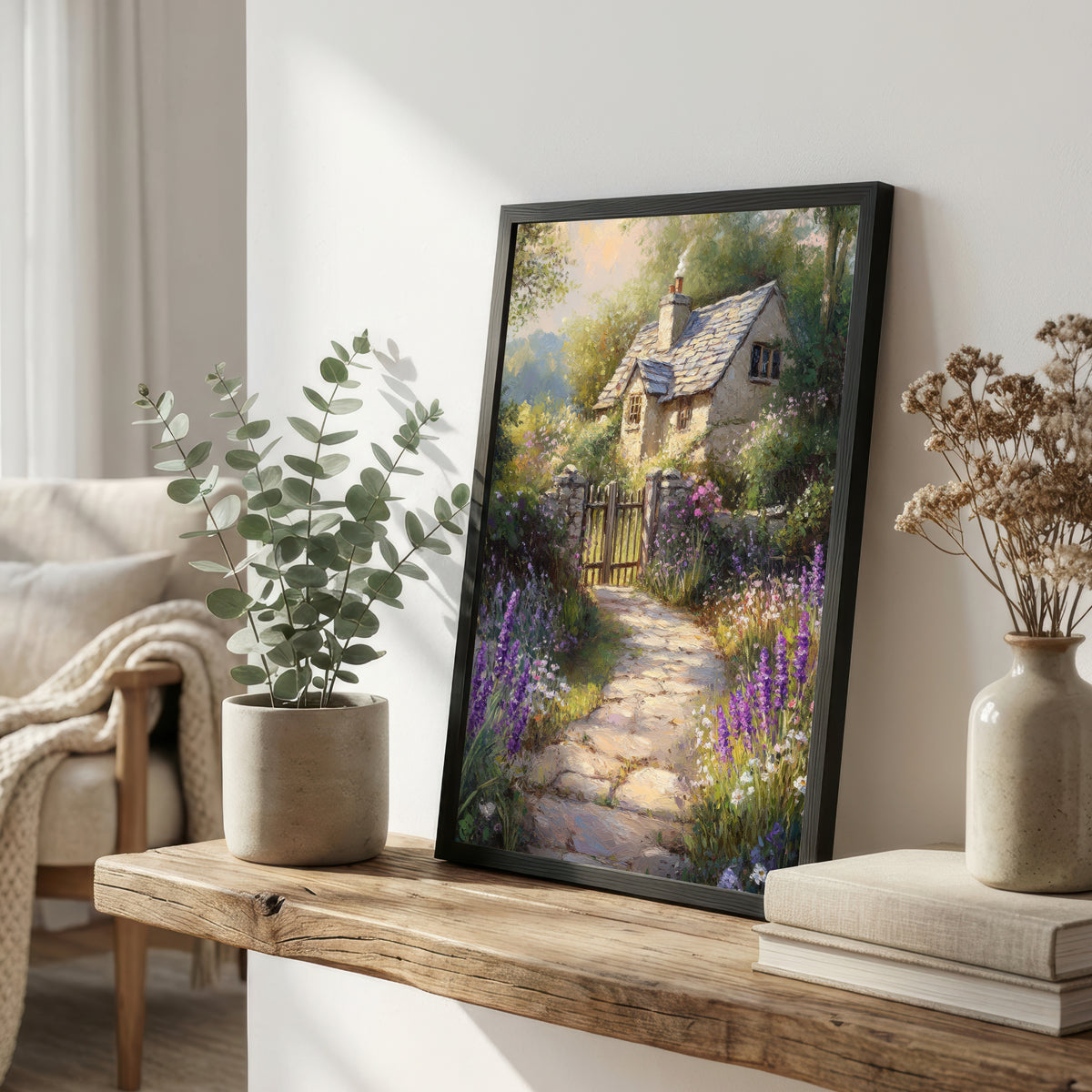 Cottage Garden Path Art Print