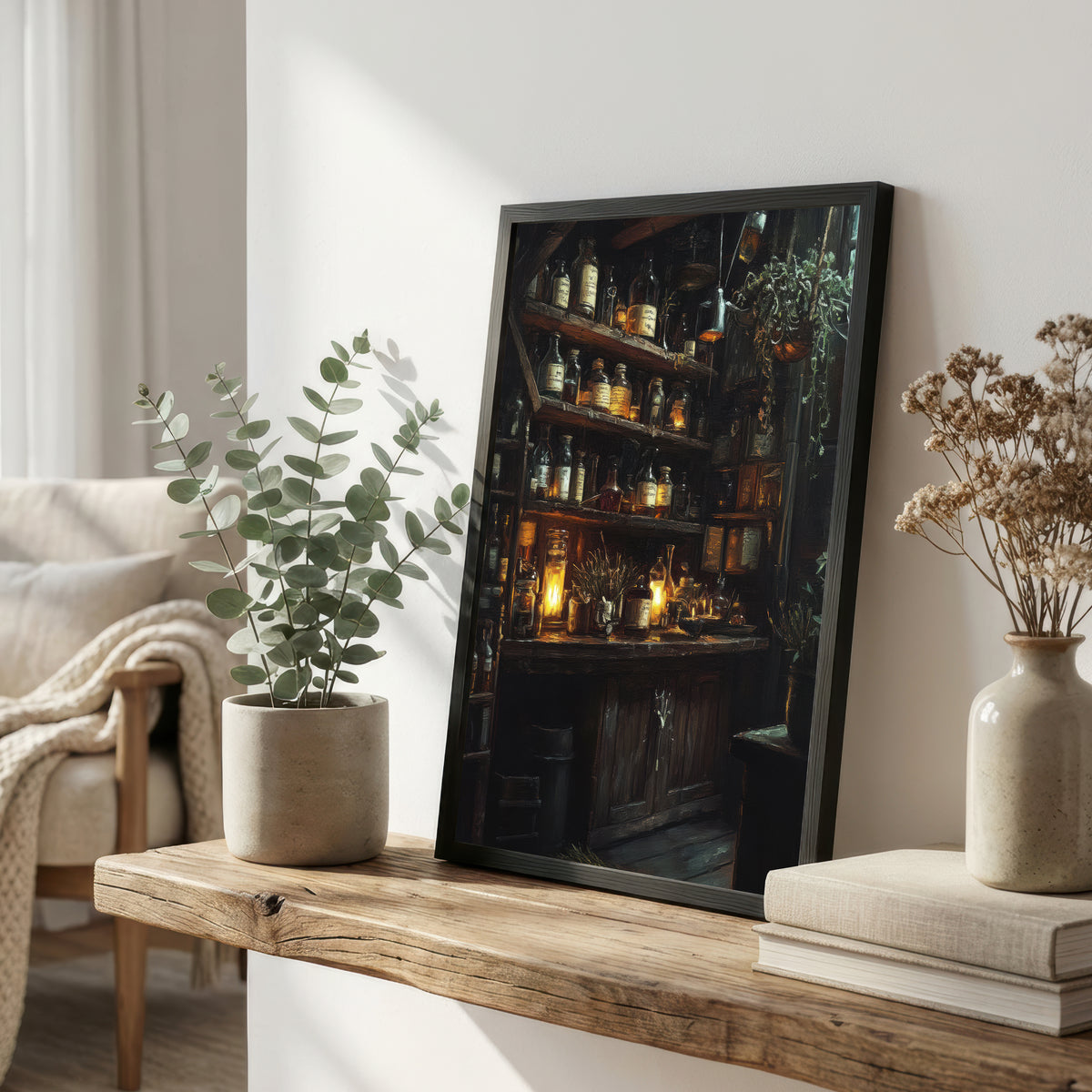 Gothic Apothecary Still Life Art Print