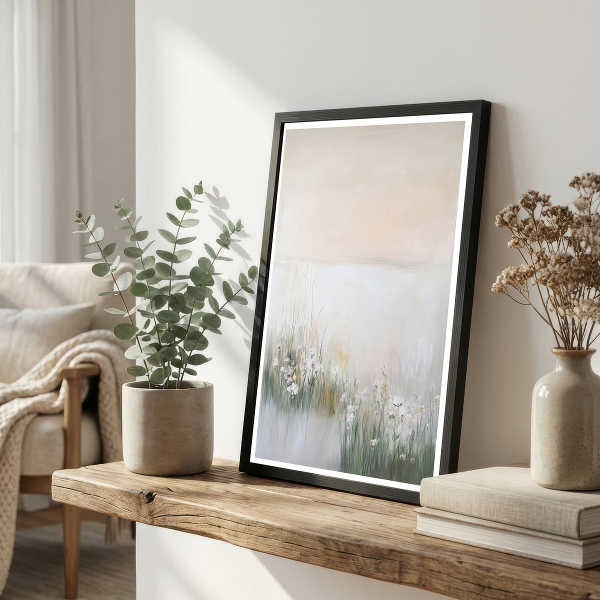 Soft Meadow Wildflower Art Print